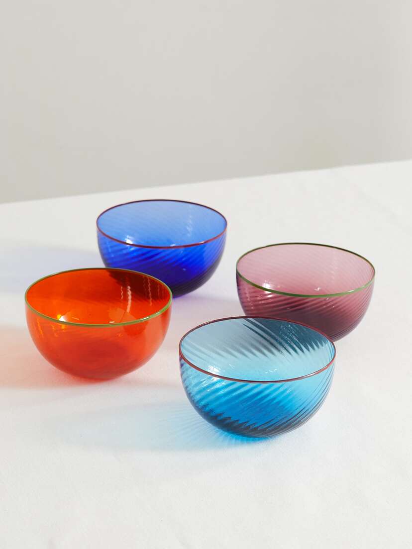 Cabana Idra Set Of Four Murano Glass Bowls