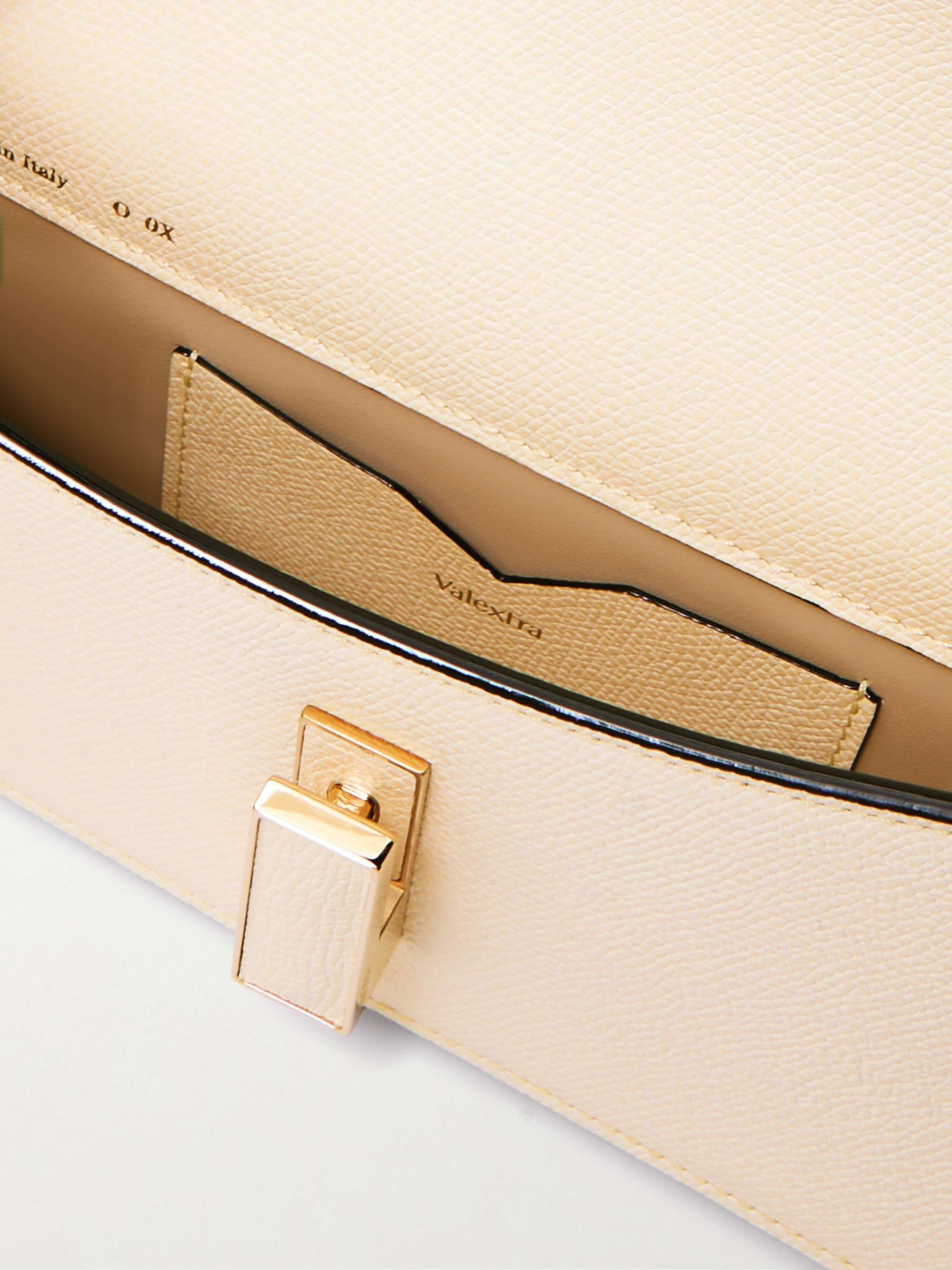 VALEXTRA Iside Clutch aus strukturiertem Leder