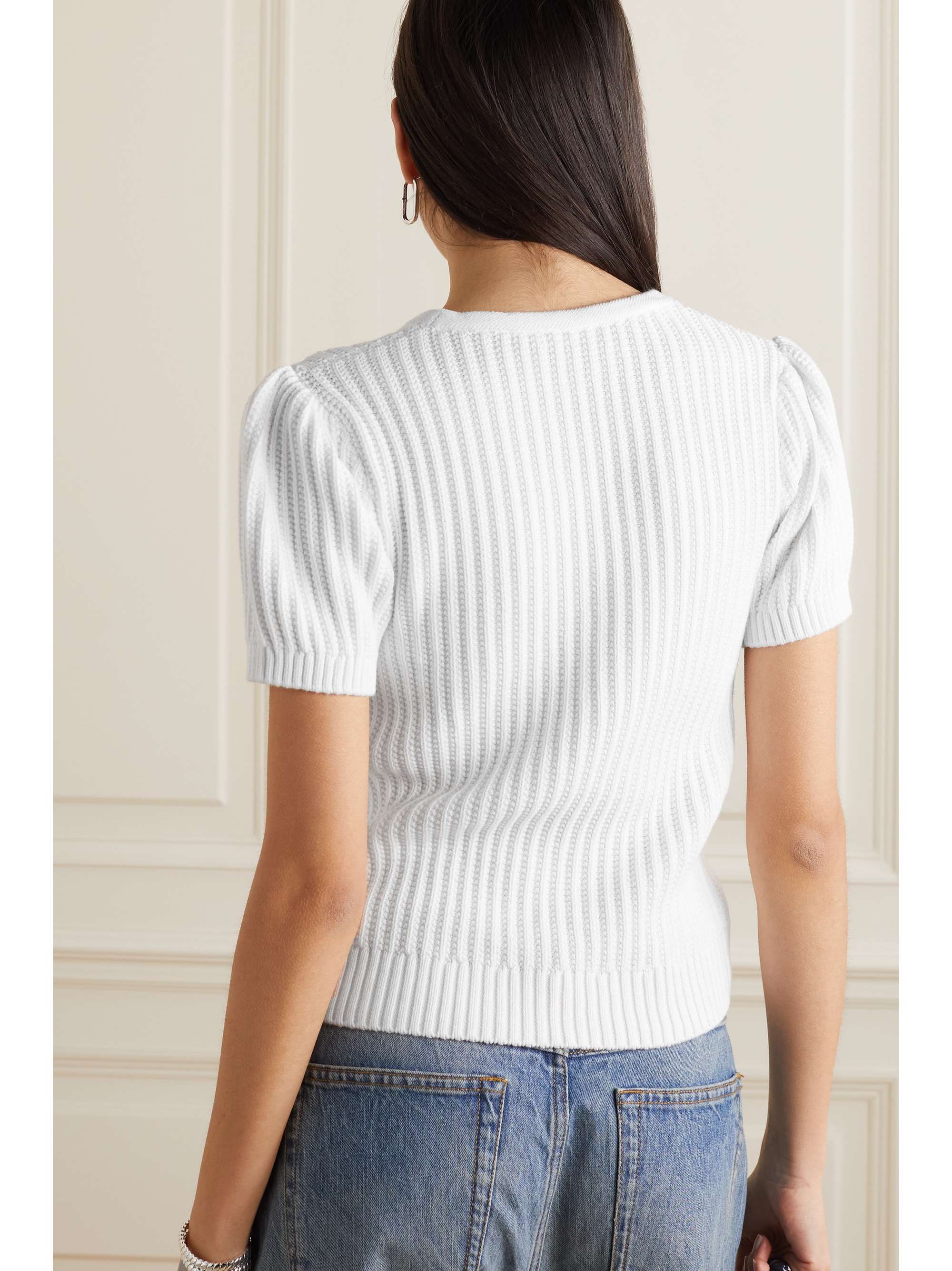 SEE BY CHLOÉ Ribbed-knit cotton top