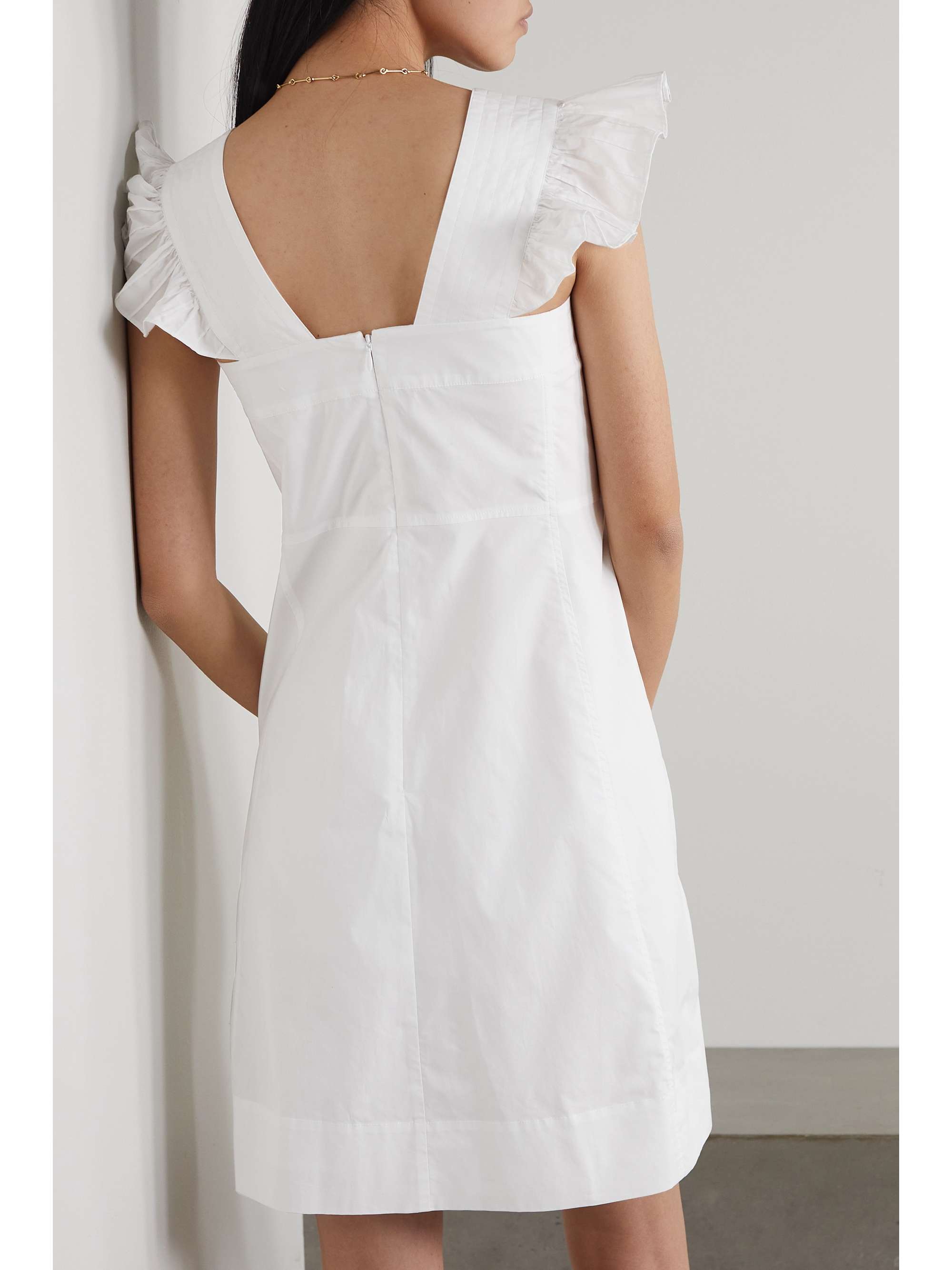 SEE BY CHLOÉ Ruffled cotton-poplin mini dress