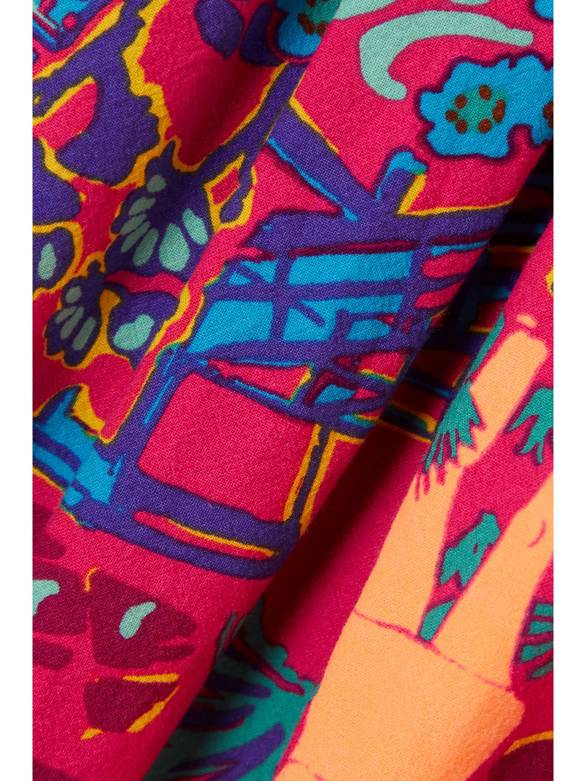 SEE BY CHLOÉ Tie-detailed printed organic-cotton maxi dress
