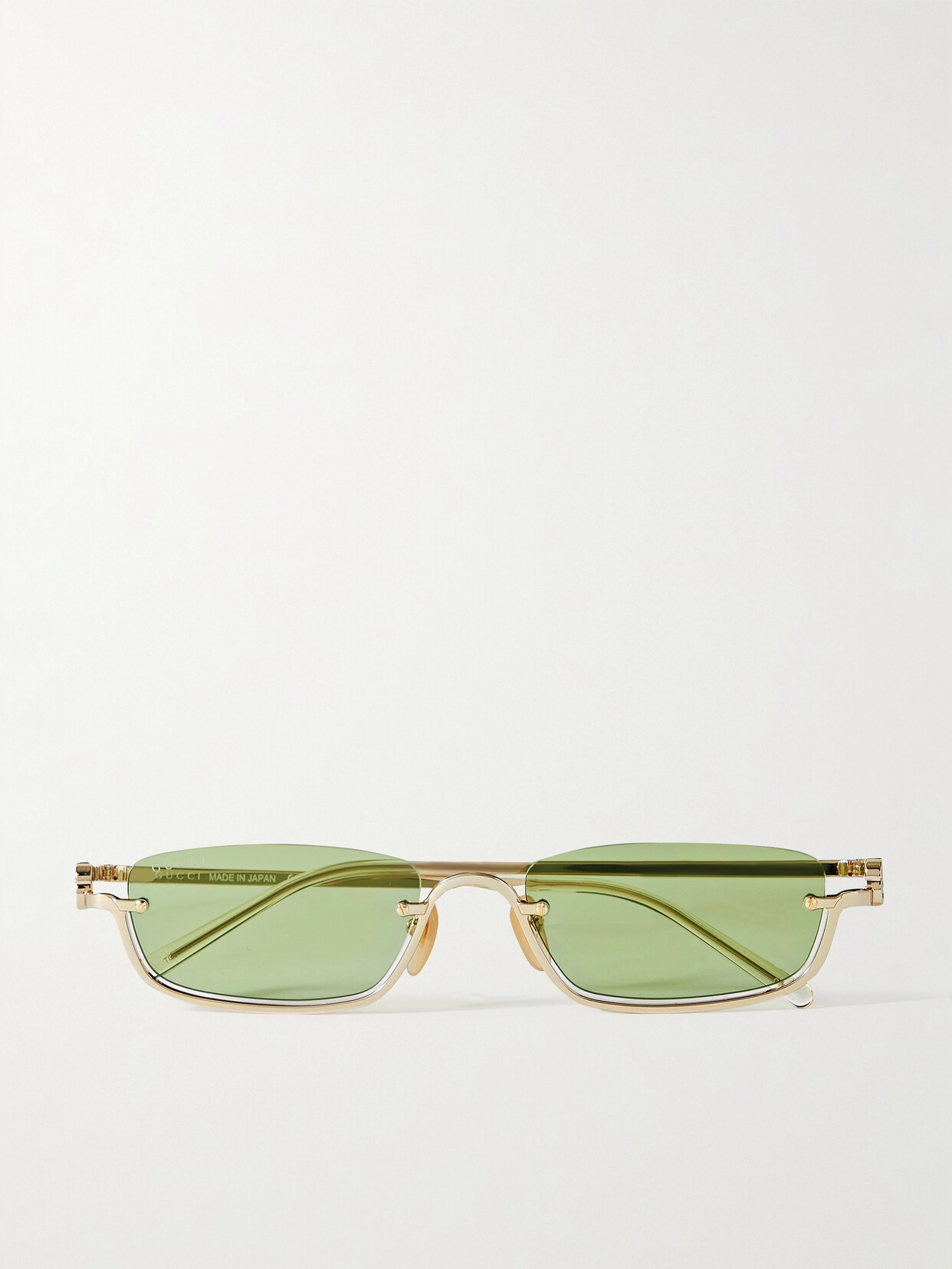 GUCCI EYEWEAR - Gg Square-frame Gold-tone Sunglasses - One size