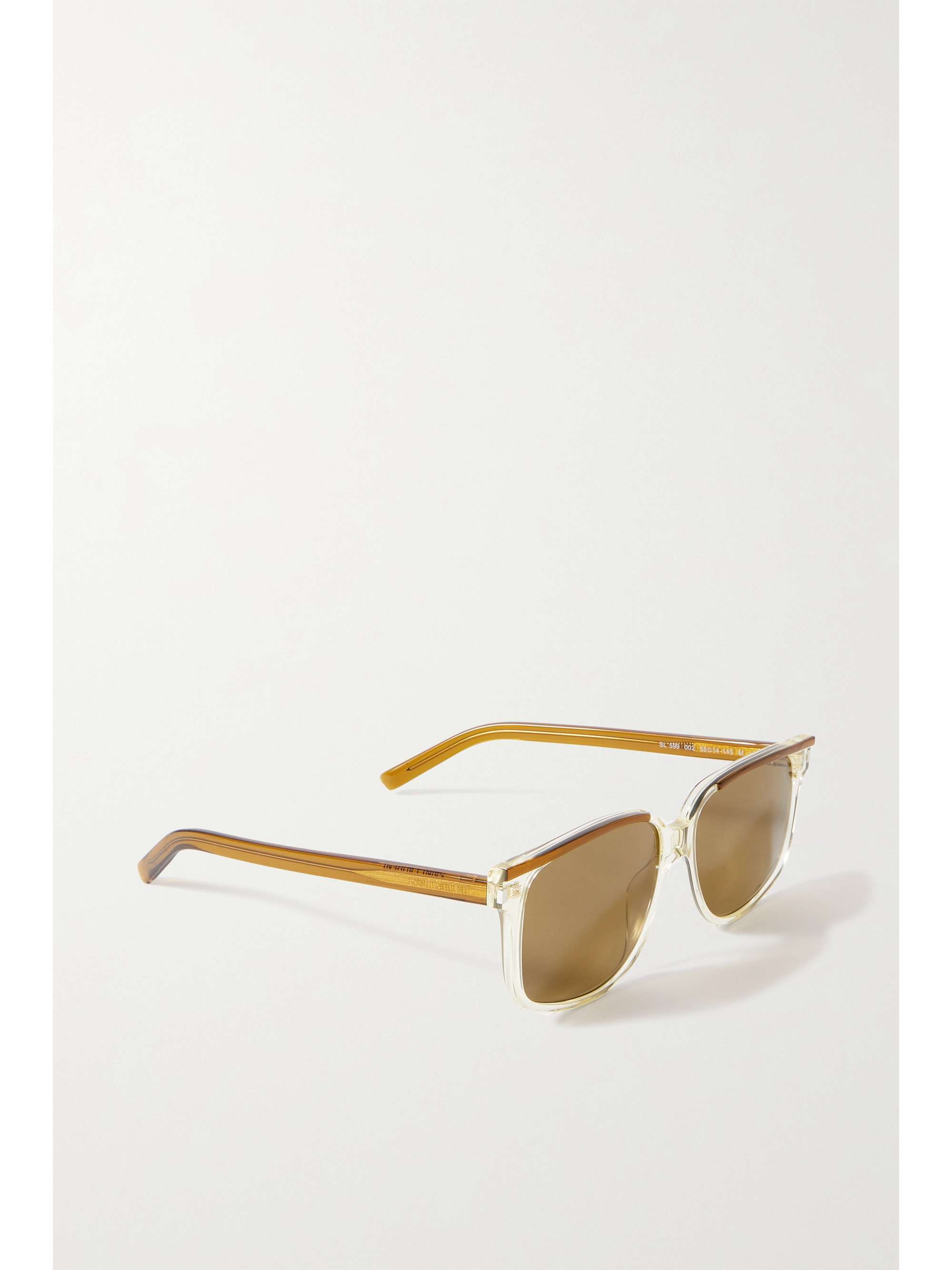 SAINT LAURENT EYEWEAR Square-frame acetate sunglasses