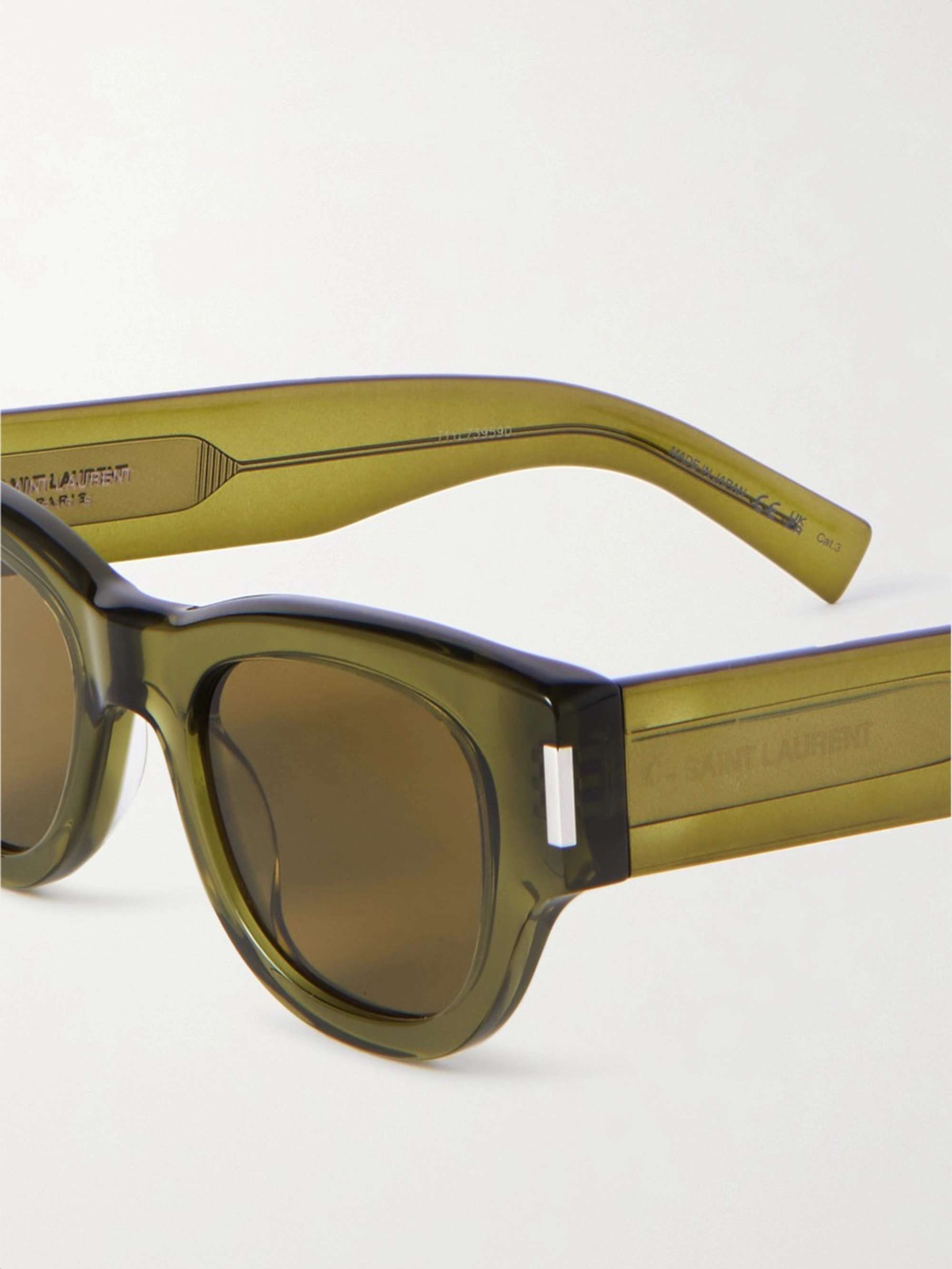 SAINT LAURENT EYEWEAR Naked Wire cat-eye acetate sunglasses