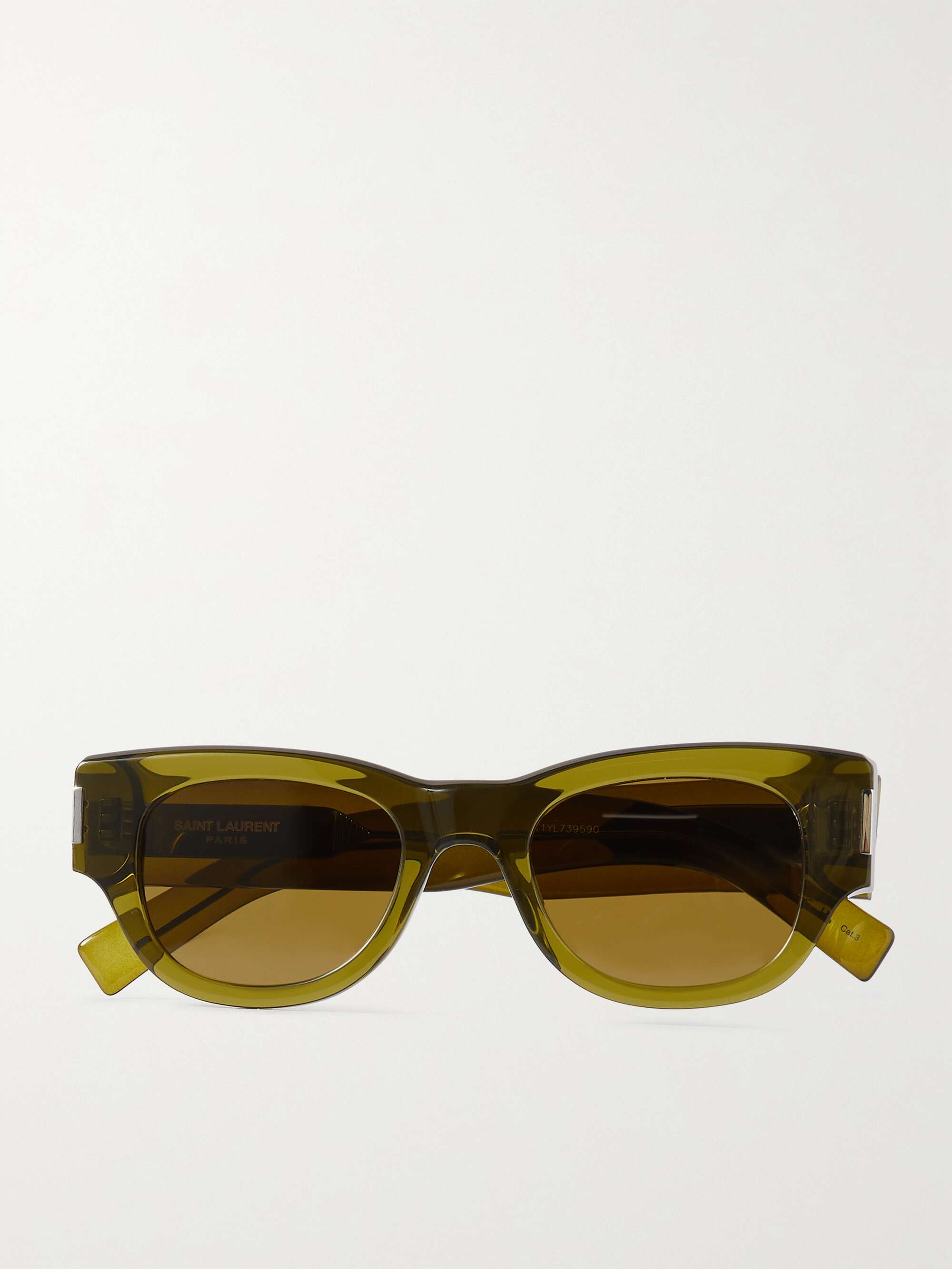 SAINT LAURENT EYEWEAR Naked Wire cat-eye acetate sunglasses | NET-A-PORTER