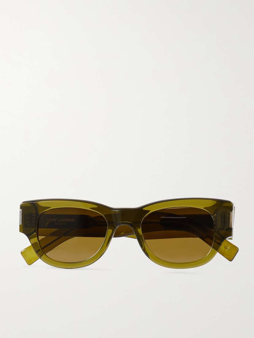 Saint Laurent Eyewear Naked Wire Cat-eye Acetate Sunglasses