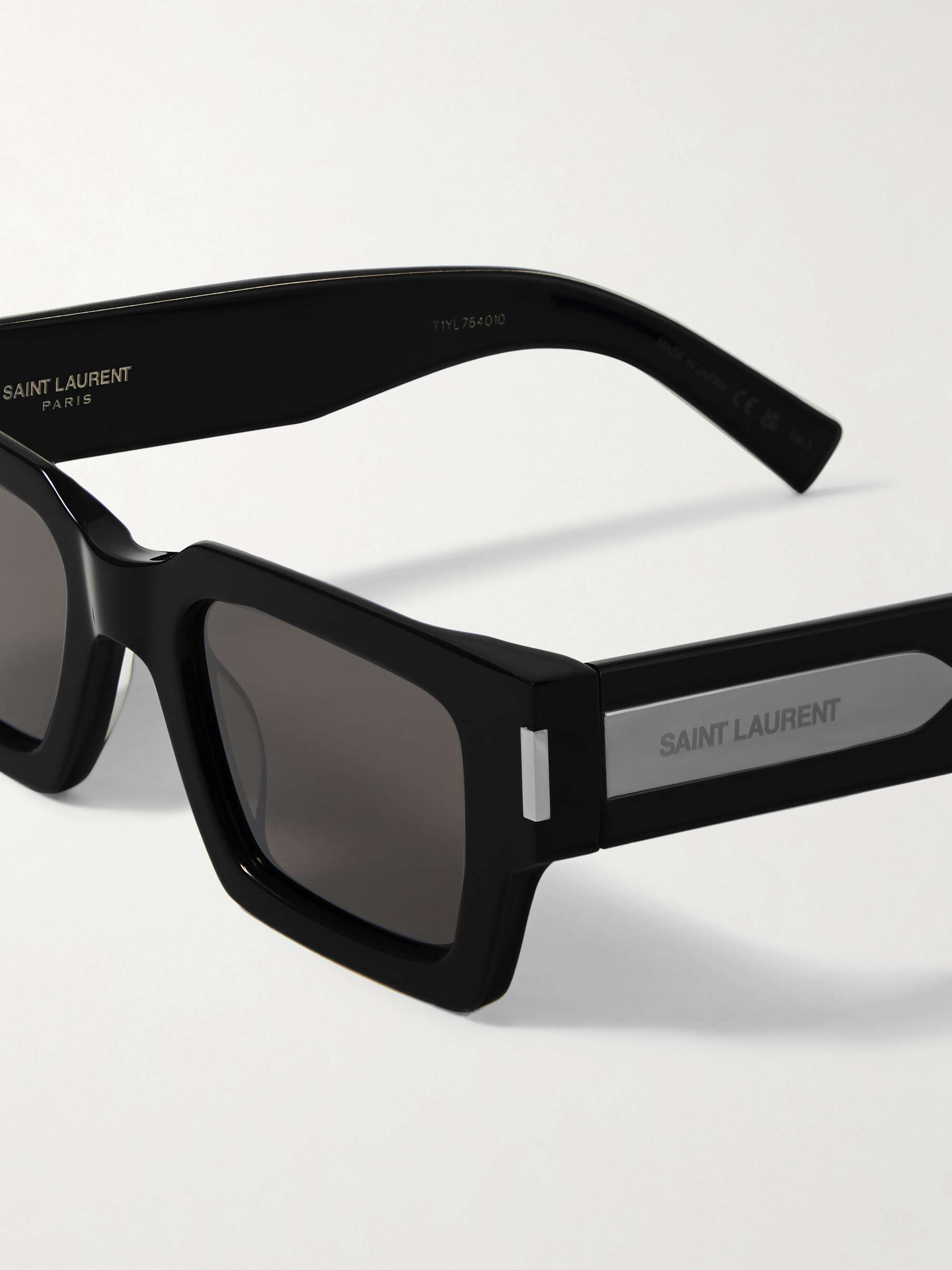 SAINT LAURENT EYEWEAR Rectangle-frame acetate sunglasses | NET-A-PORTER