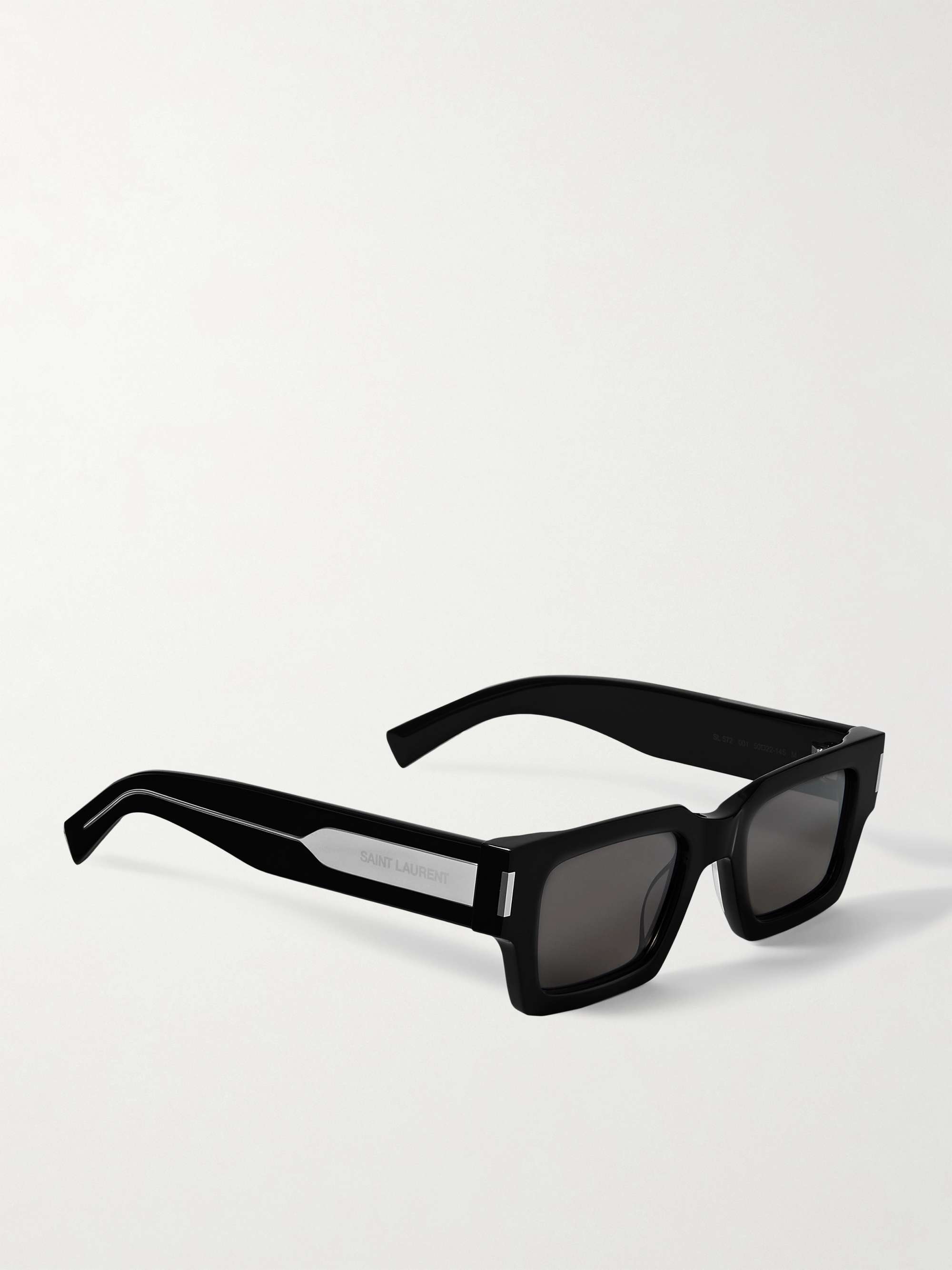 SAINT LAURENT EYEWEAR Rectangle-frame acetate sunglasses