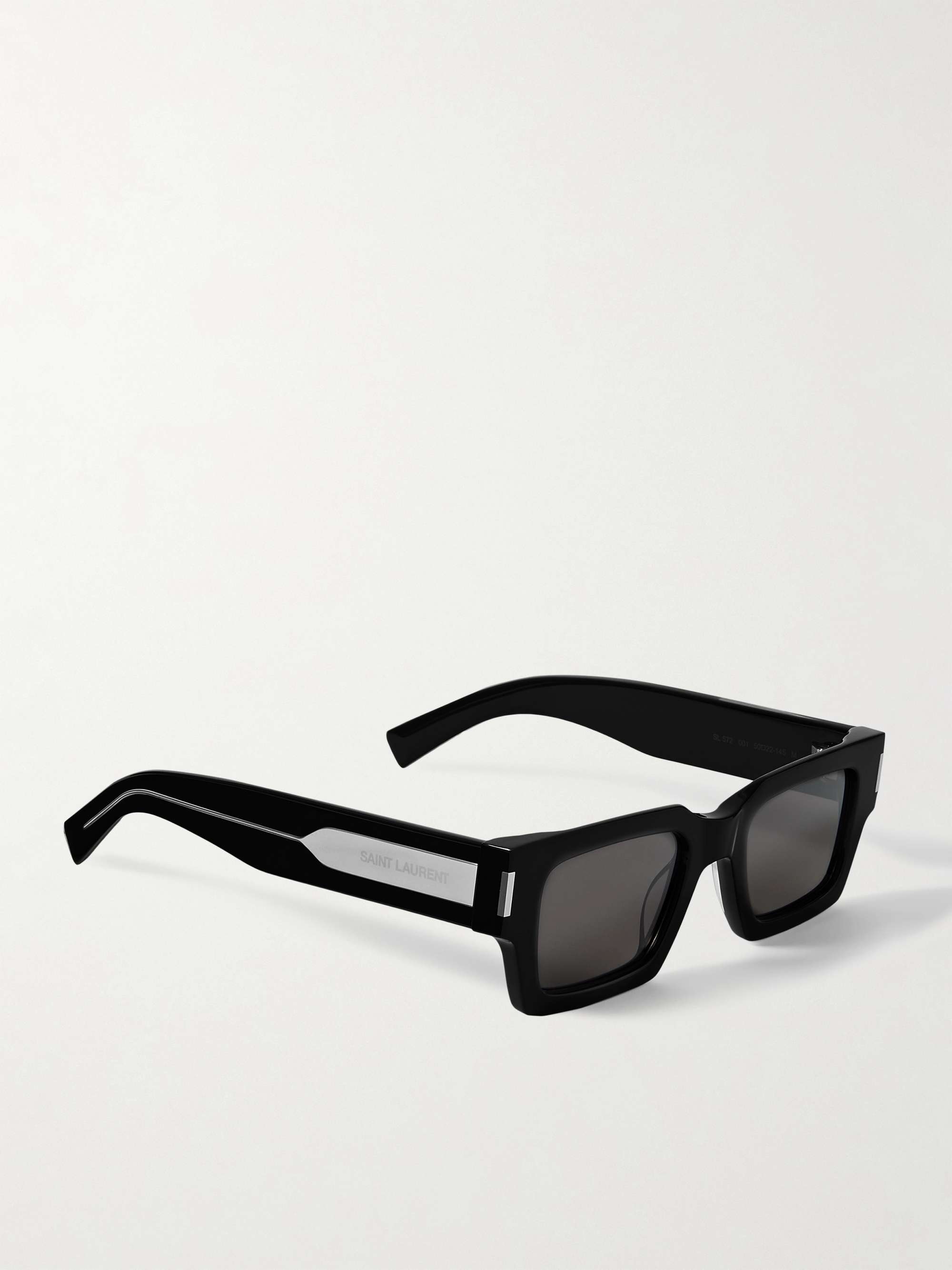 SAINT LAURENT EYEWEAR Rectangle-frame acetate sunglasses | NET-A-PORTER