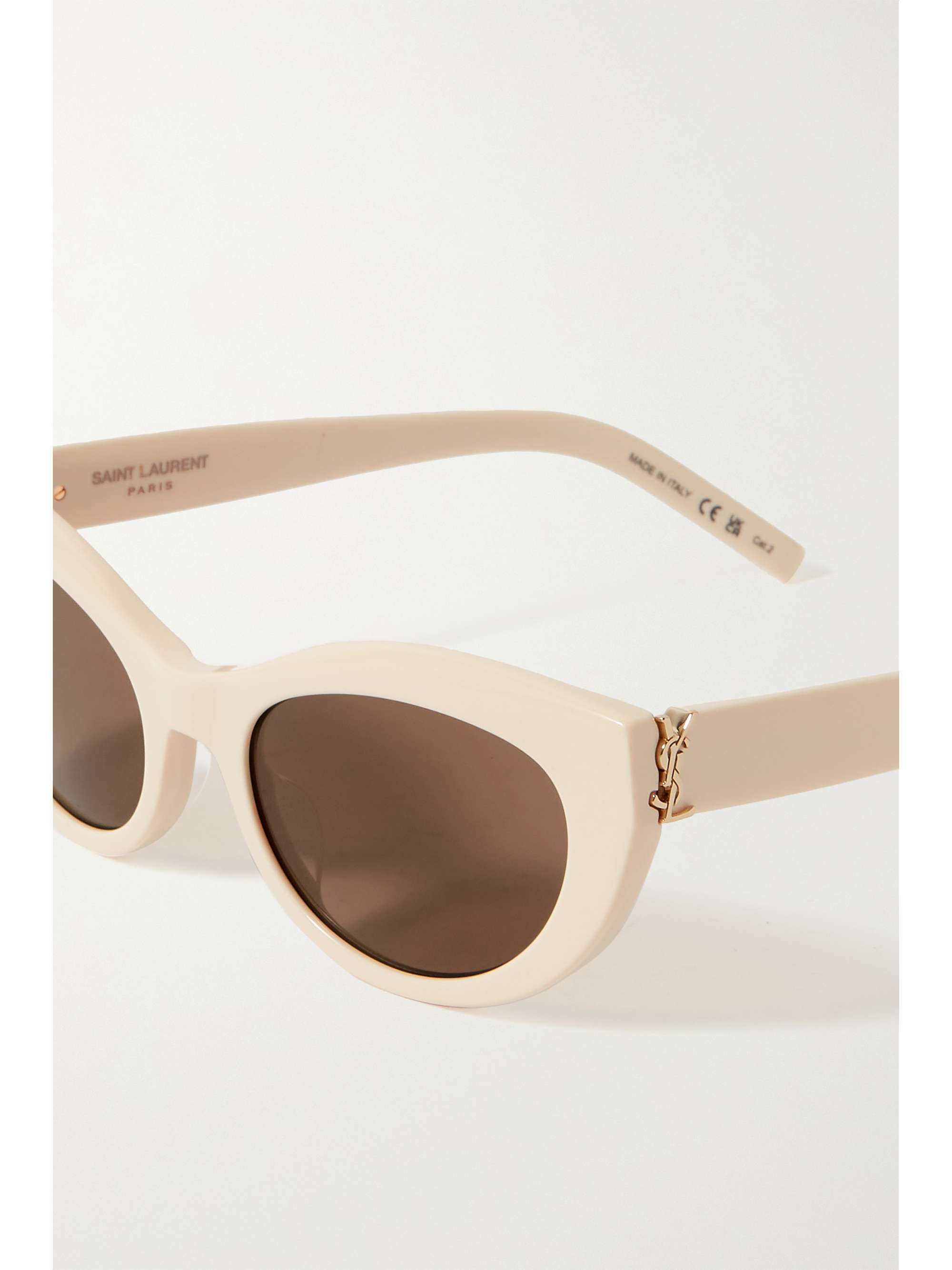 Saint Laurent Eyewear - Ysl Cat-Eye Acetate Sunglasses - Black - One Size - Net A Porter