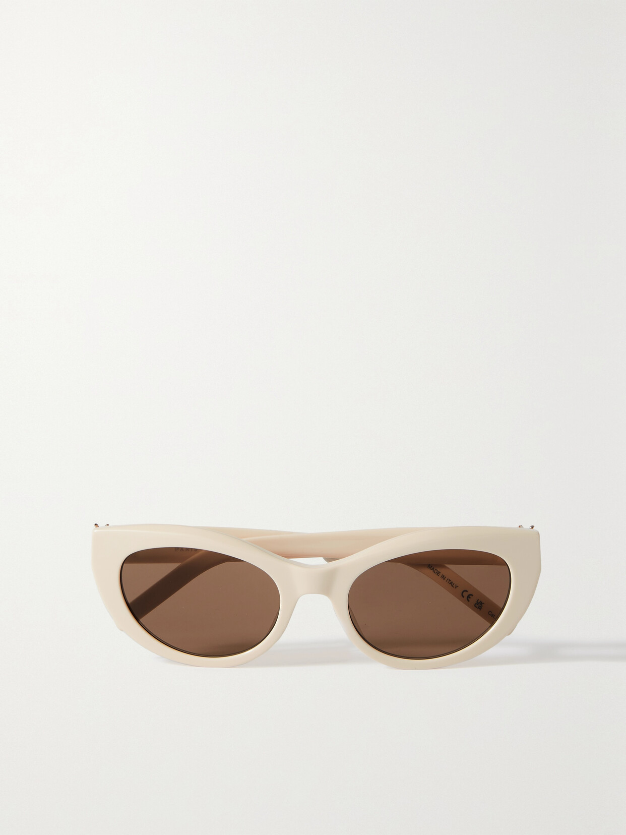 SAINT LAURENT Eyewear - Ysl Cat-eye Acetate Sunglasses - Ivory