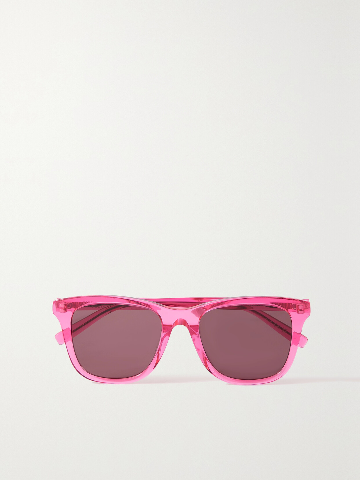 SAINT LAURENT SQUARE-FRAME ACETATE SUNGLASSES