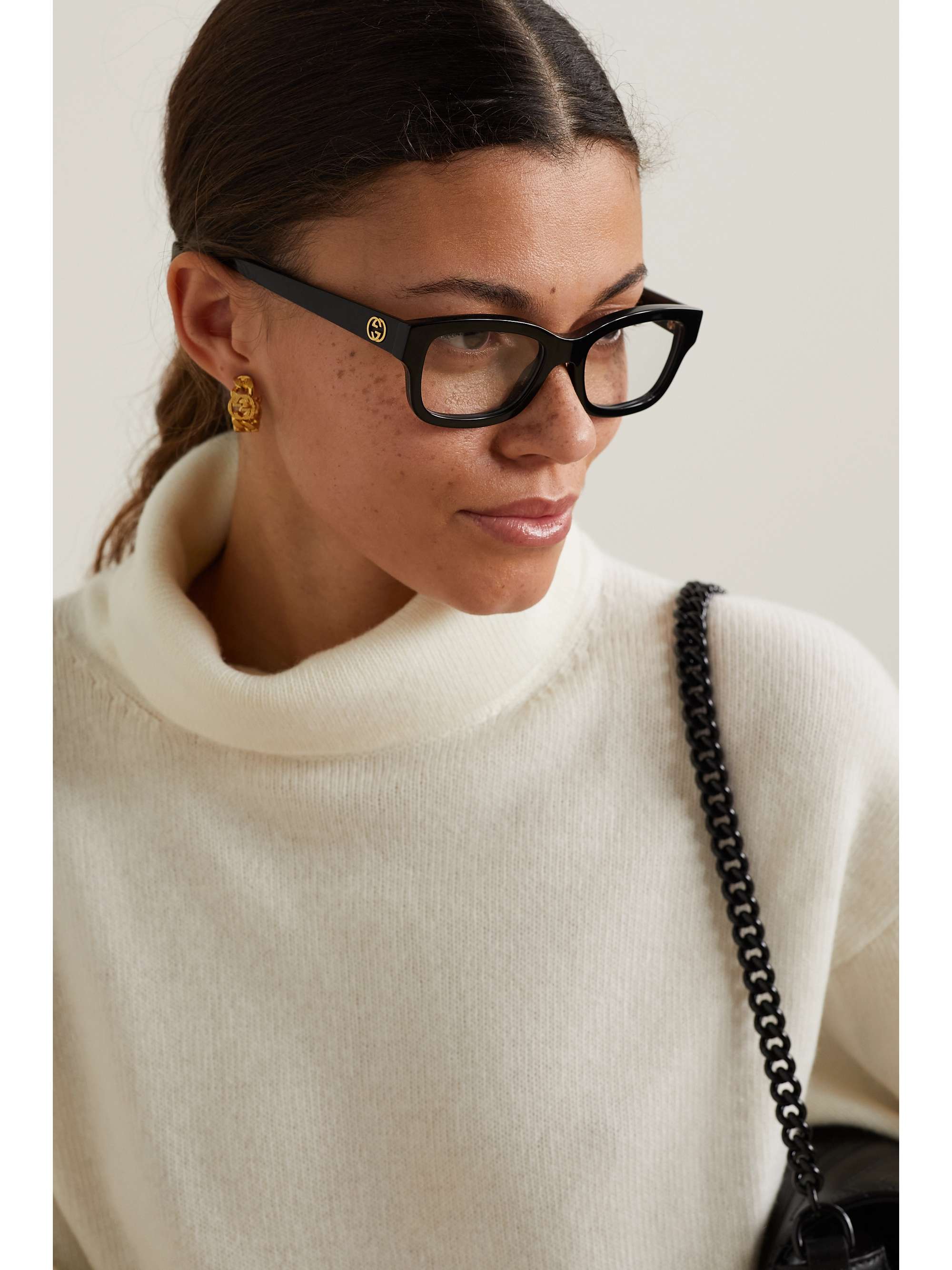 GUCCI EYEWEAR GG square-frame acetate optical glasses