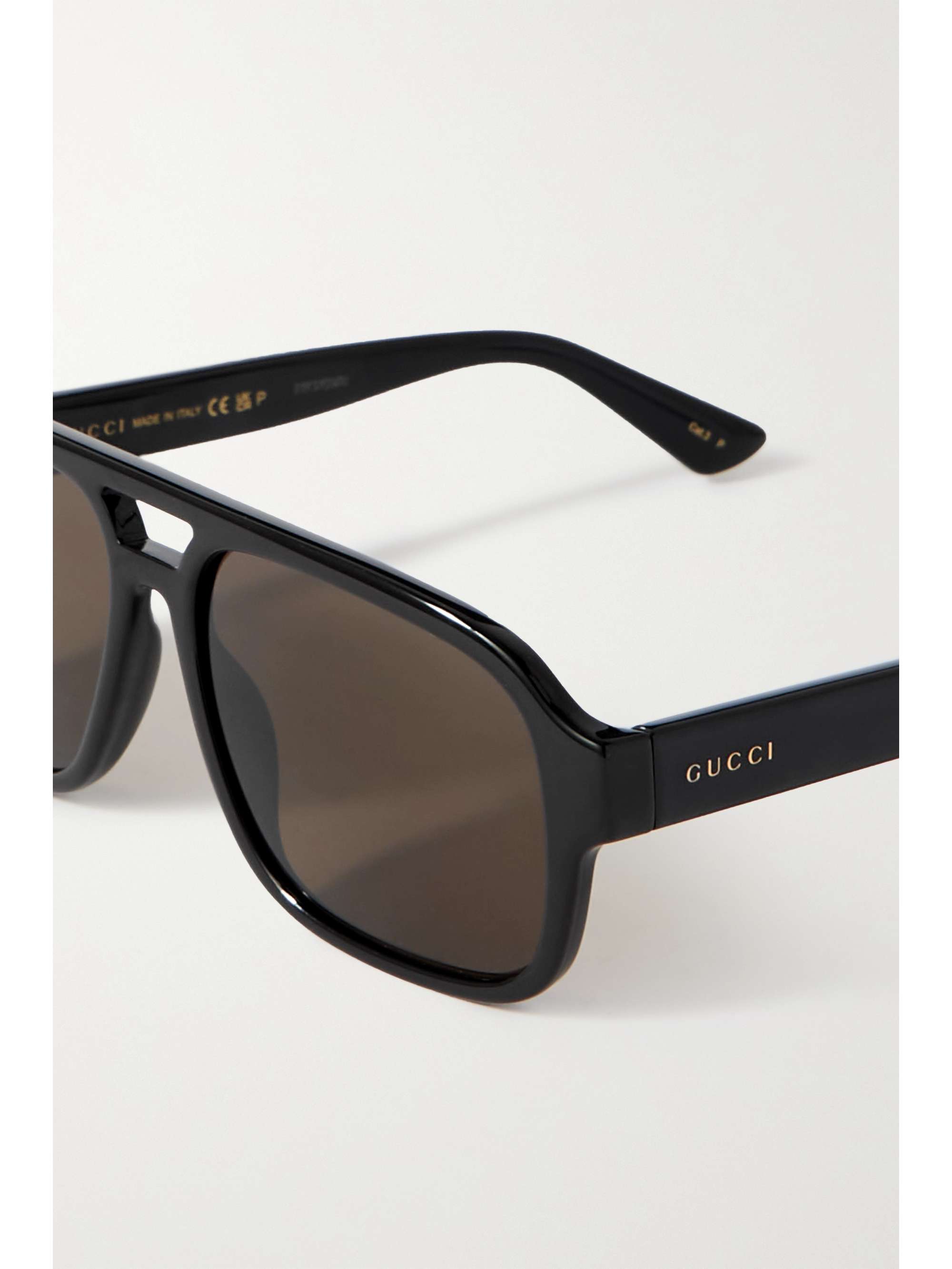 GUCCI EYEWEAR Oversized D-frame acetate sunglasses