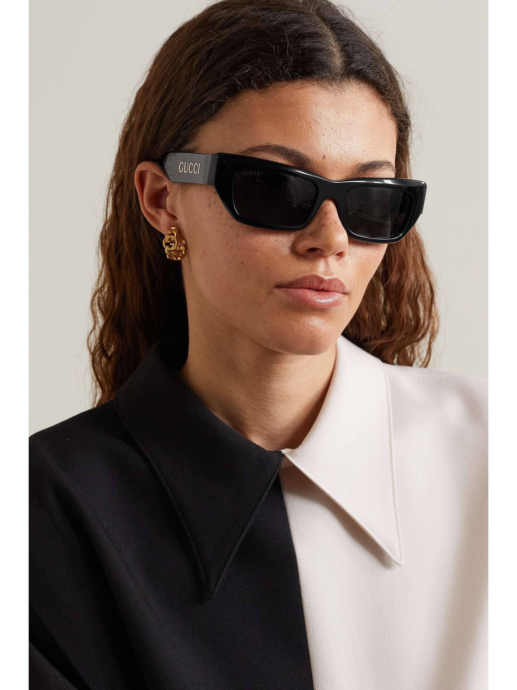 GUCCI EYEWEAR Cat-eye acetate sunglasses