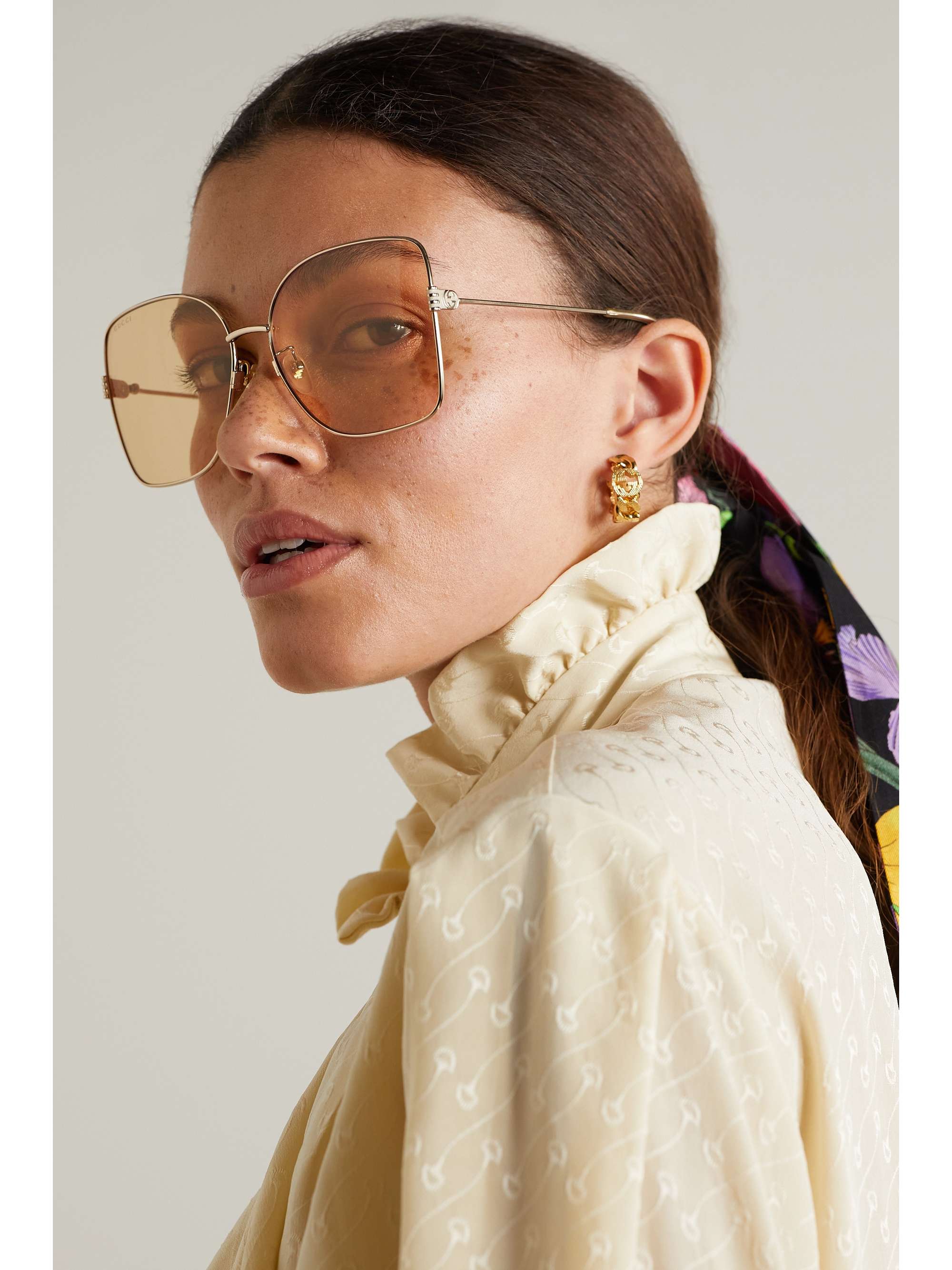 gucci oversized square sunglasses