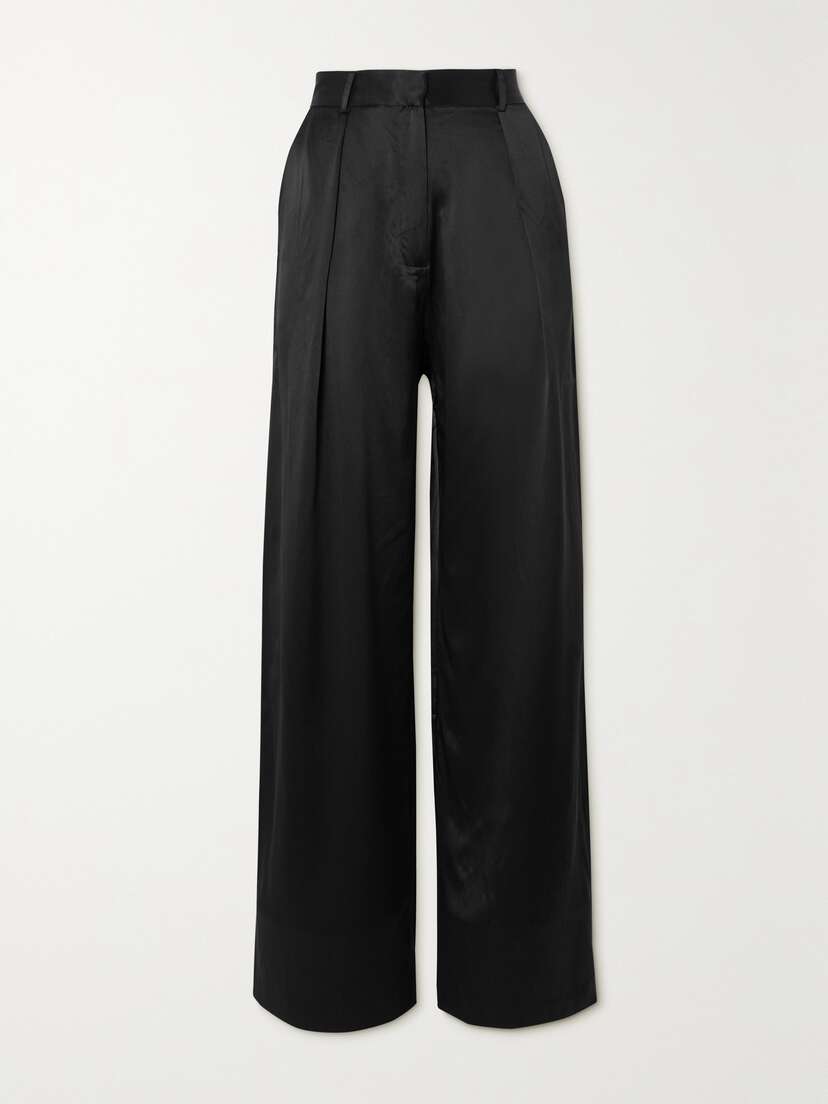 Michael Lo Sordo Boy Silk-satin Wide-leg Pants