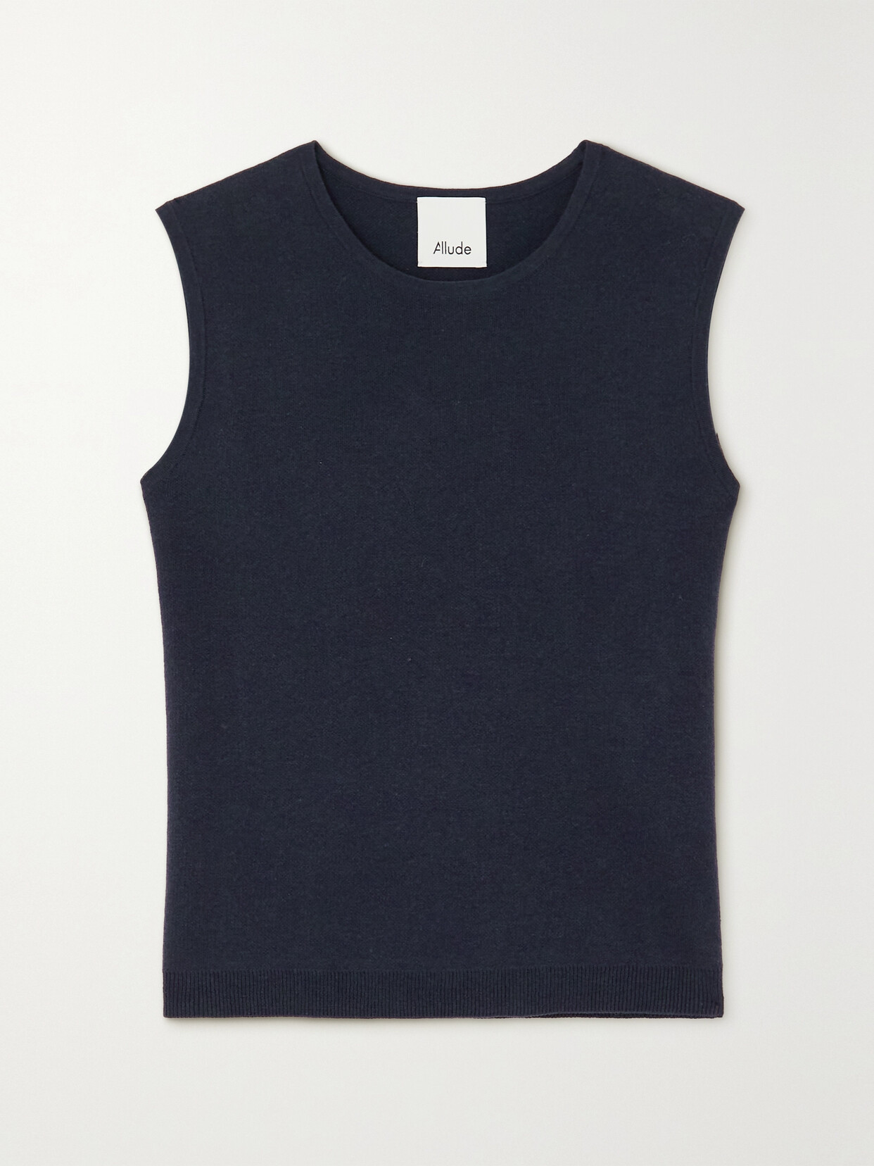 Allude Knitted Vest In Blue
