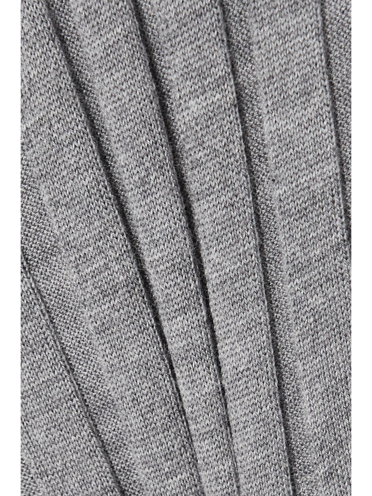ALLUDE RIBBED WOOL SWEATER