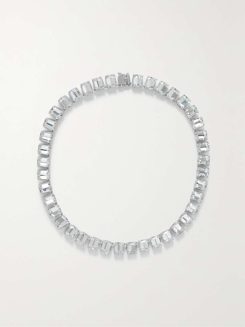 Martha Calvo Anna Silver-tone Crystal Necklace