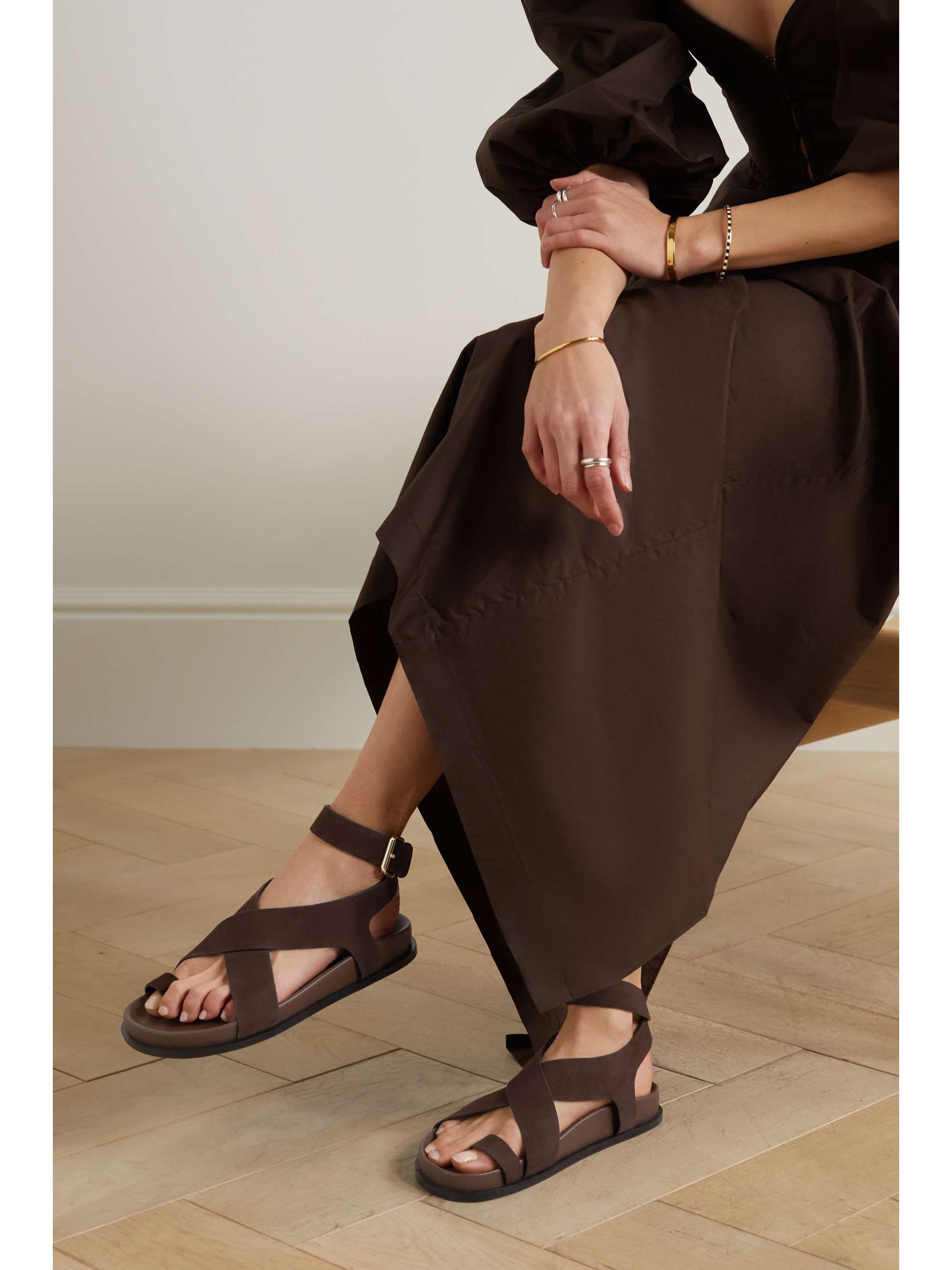 A.EMERY Jalen suede sandals | NET-A-PORTER