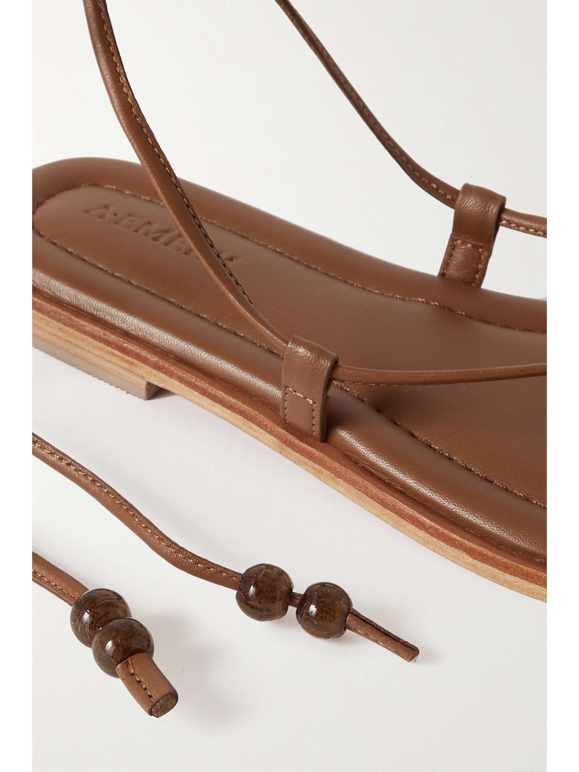 A.EMERY Finch bead-embellished leather sandals