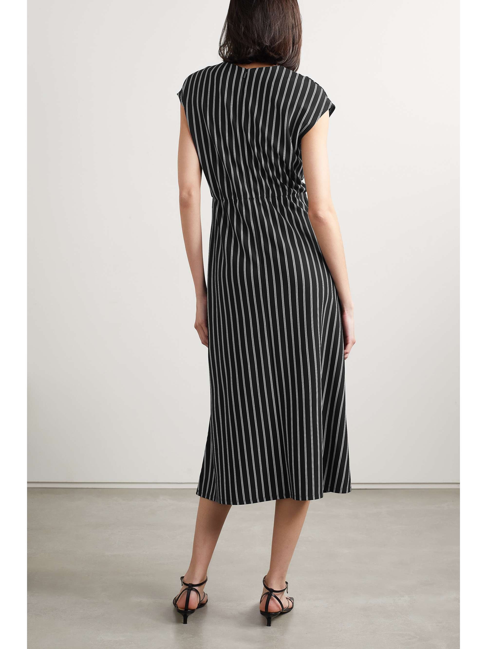 MAX MARA Vada striped jersey midi dress