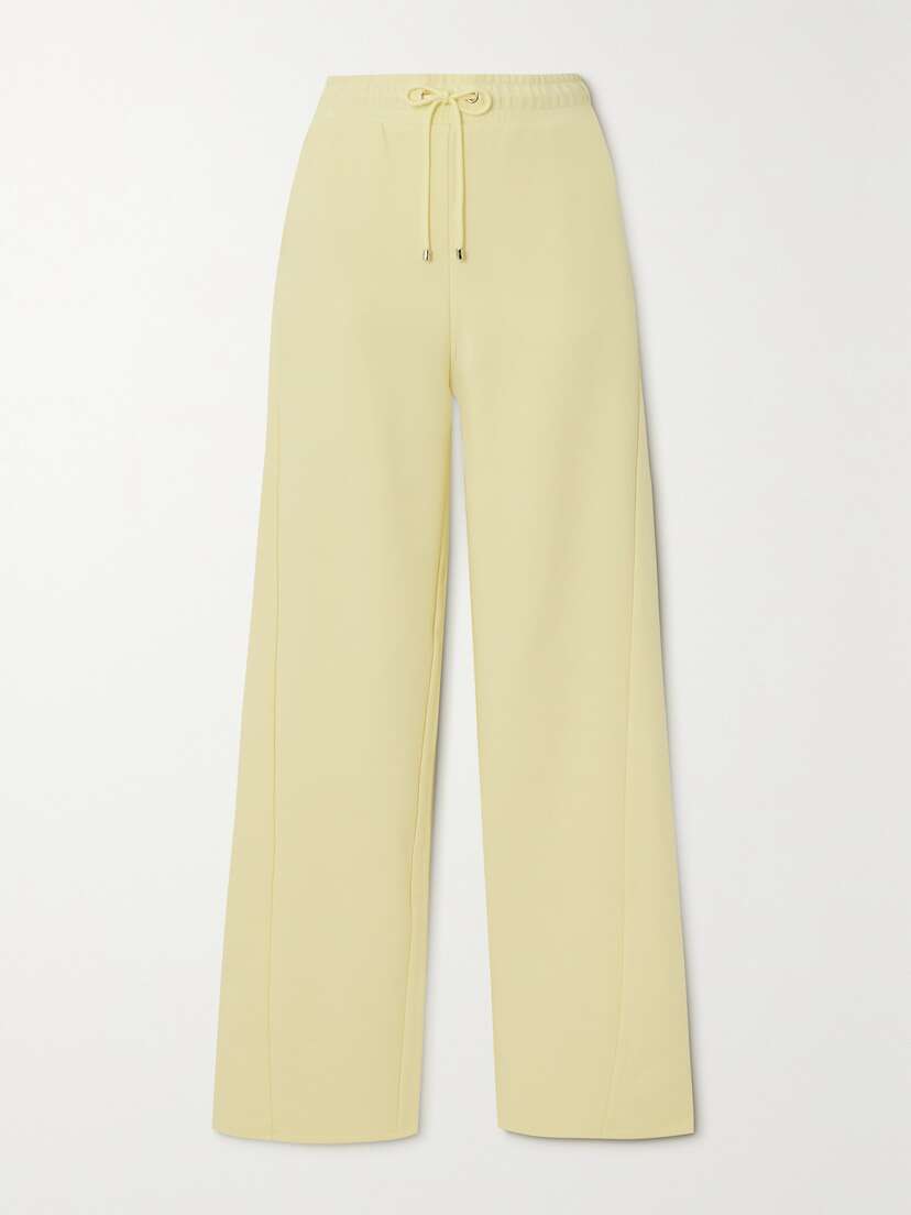 Max Mara Leisure Ultra Cotton-blend Jersey Wide-leg Pants - x large