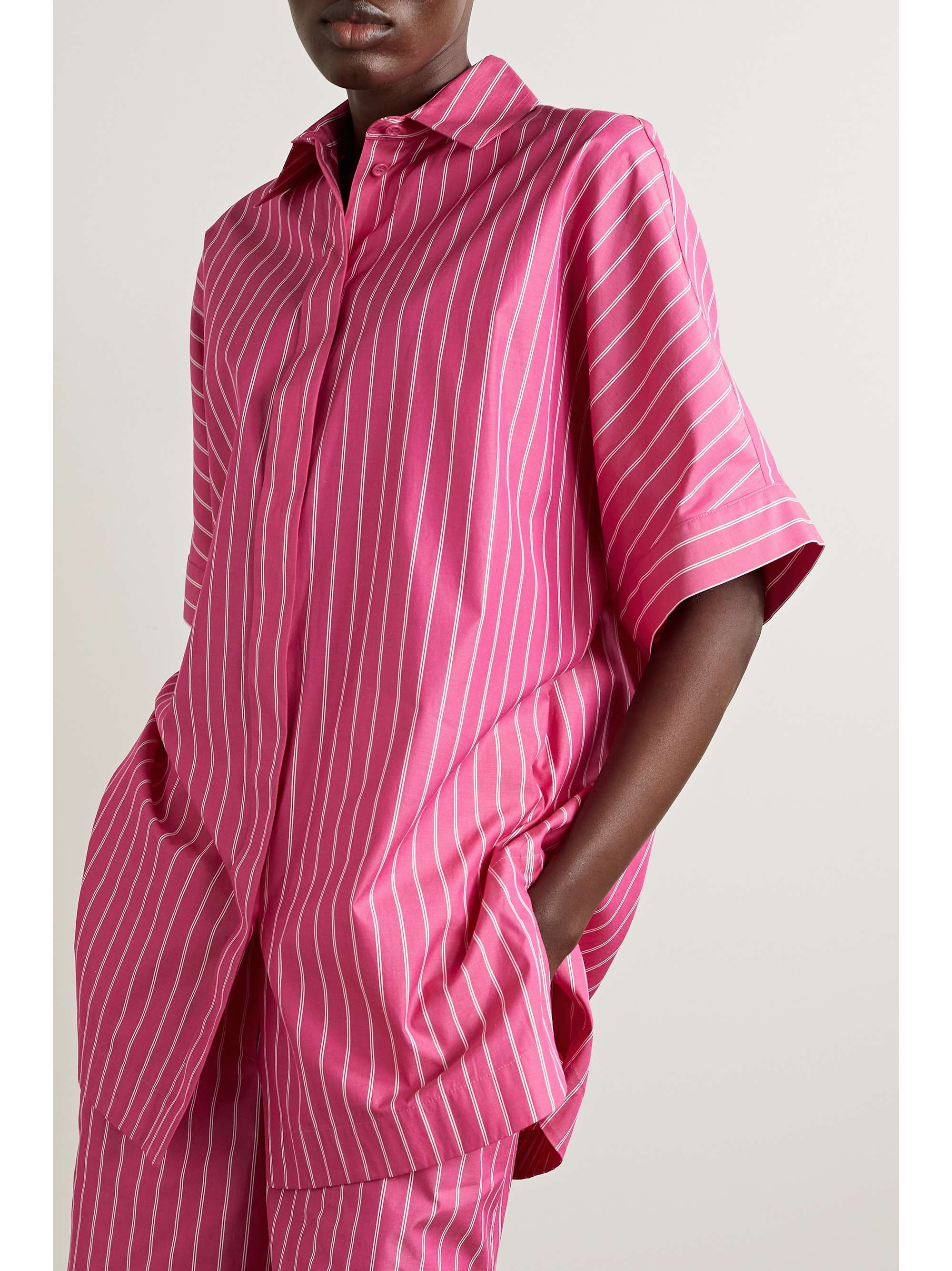 MAX MARA Leisure Anemone striped cotton-poplin shirt
