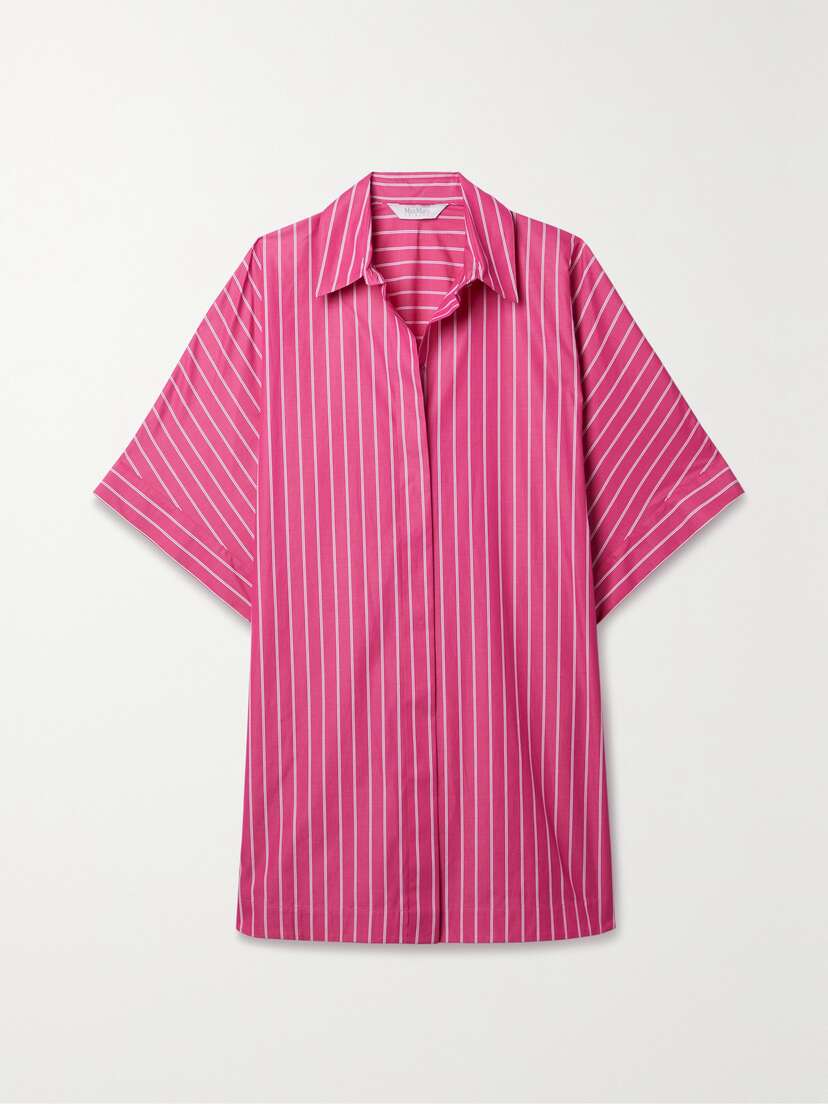 Max Mara Leisure Anemone Striped Cotton-poplin Shirt