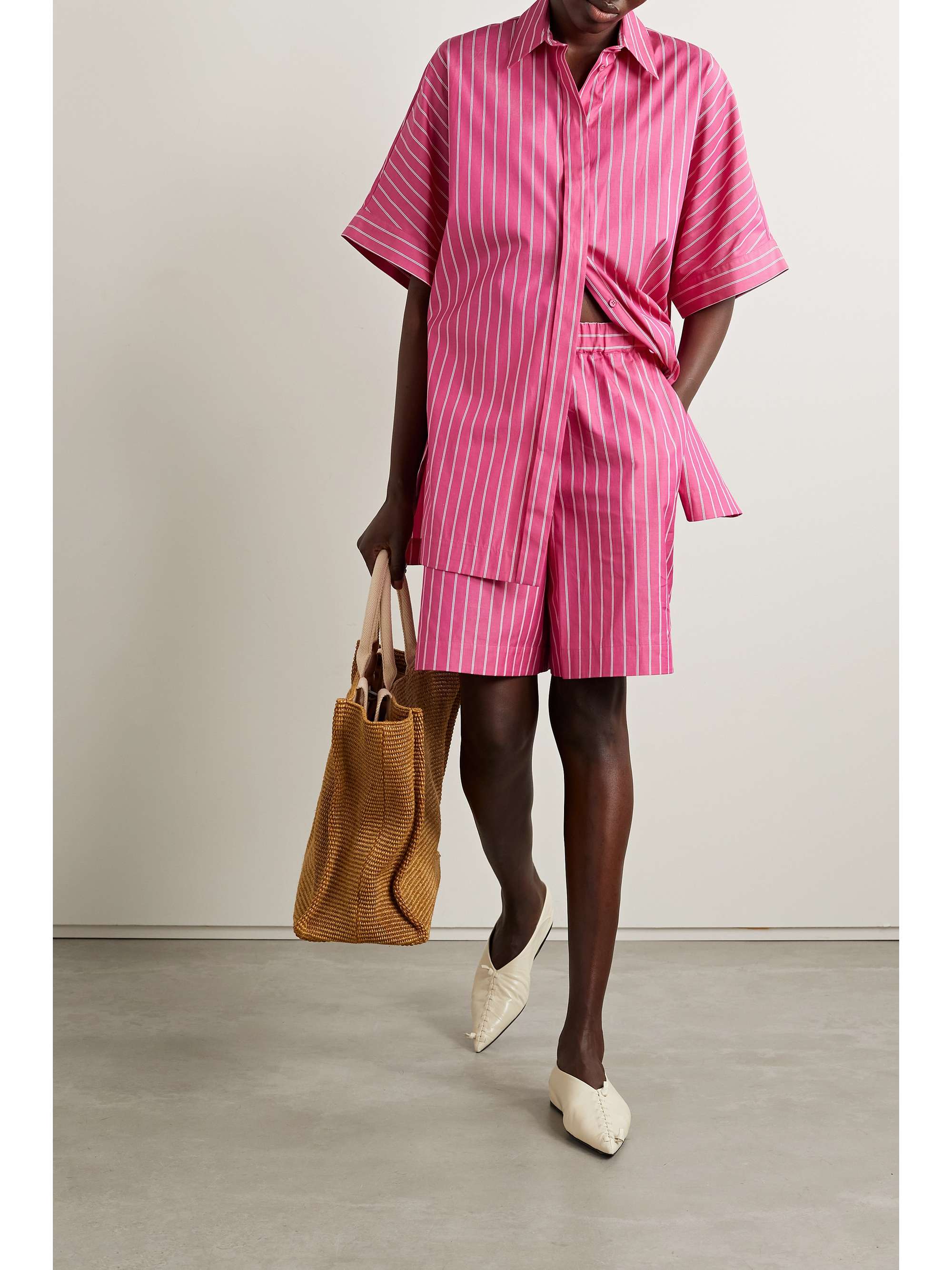 MAX MARA Leisure Anemone striped cotton-poplin shirt