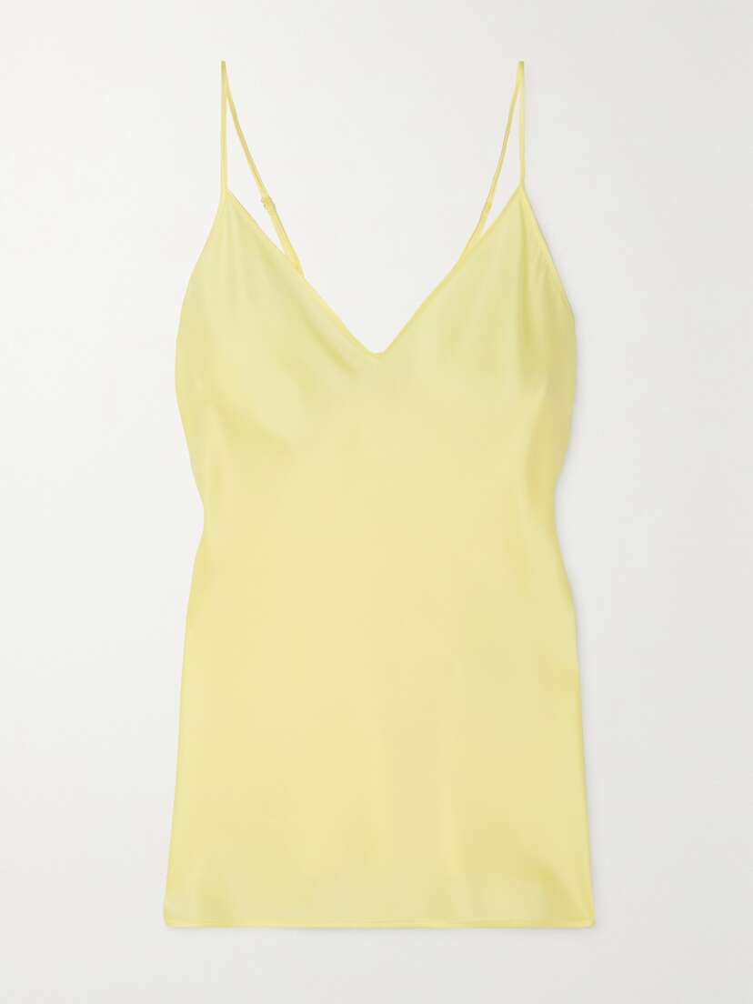 Max Mara Leisure Lucca Stretch-silk Satin Camisole - UK 18