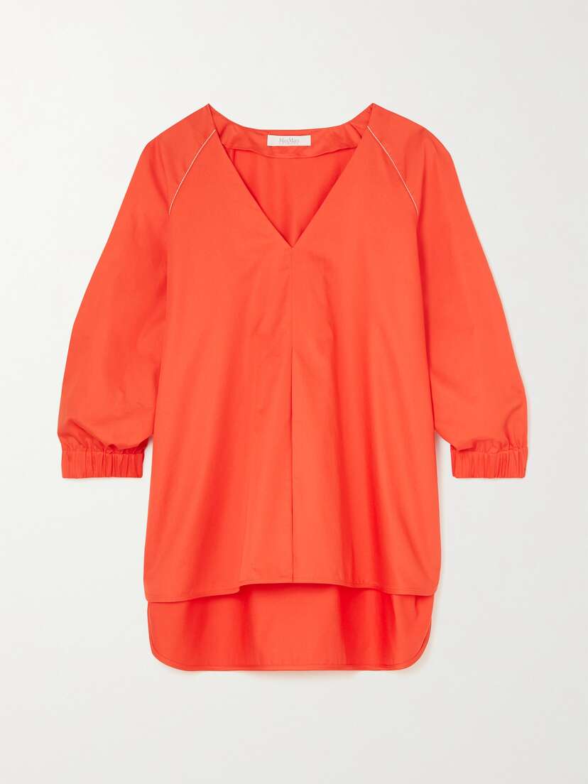 Max Mara Leisure Pordoi Cotton-sateen Blouse