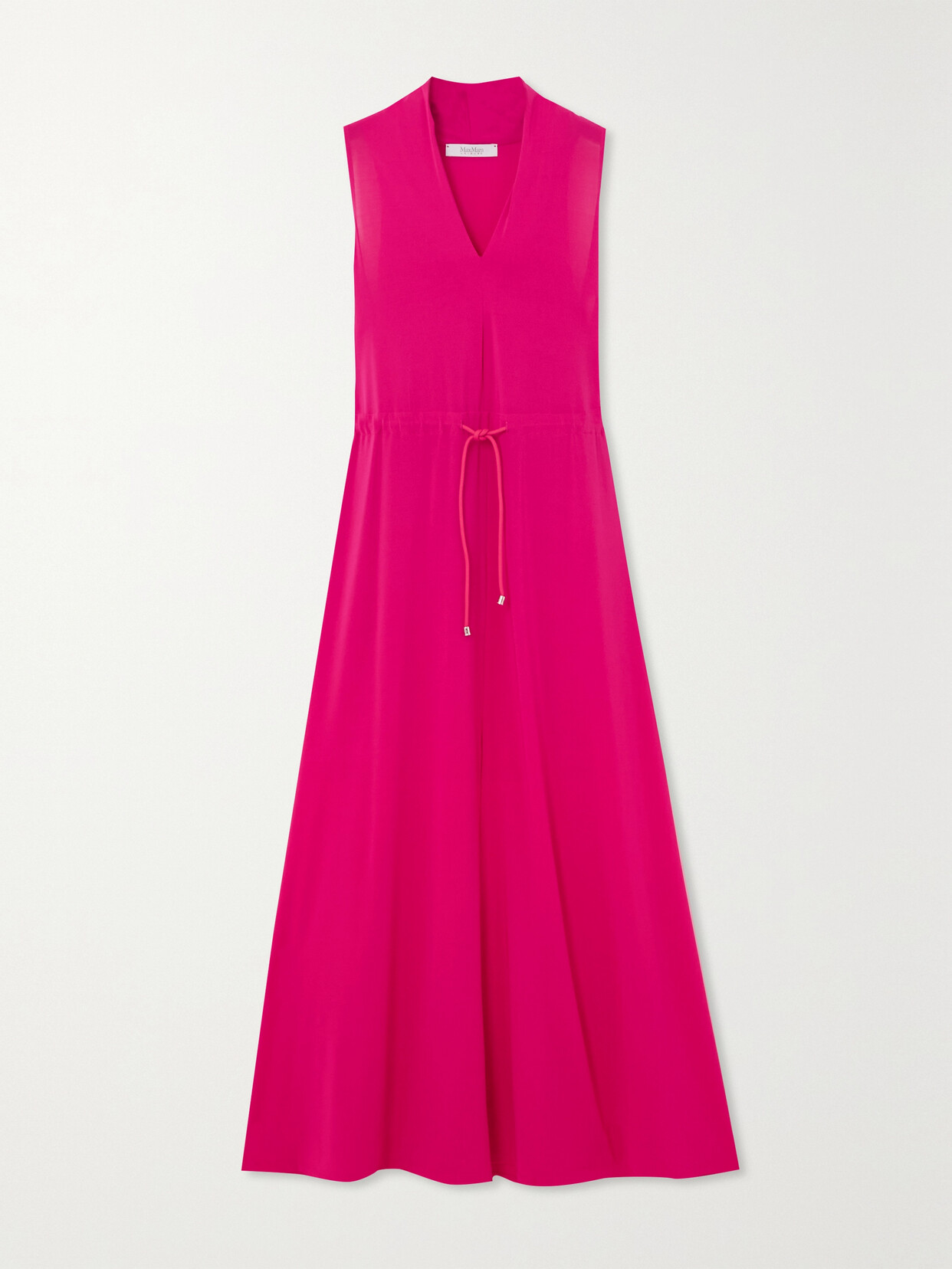 Max Mara Zitto Stretch-jersey Midi Dress In Pink