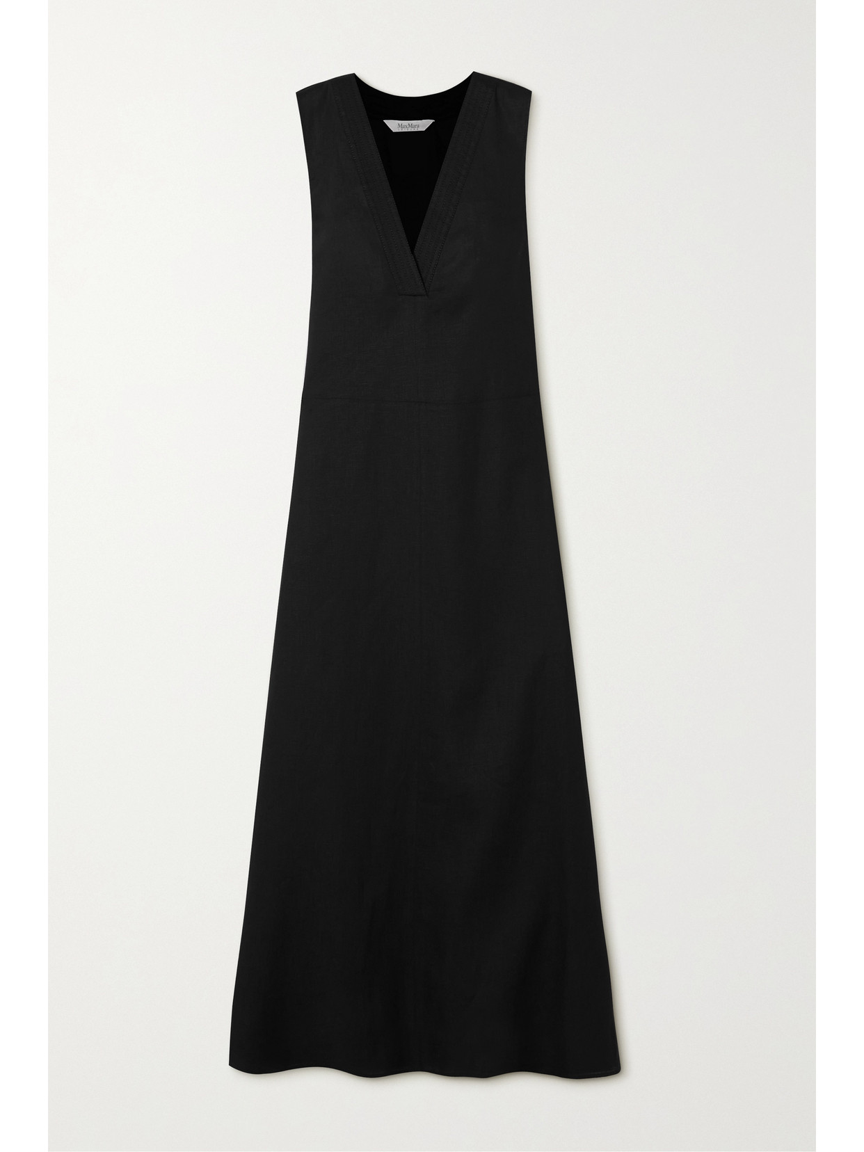 Max Mara - Leisure Sofocle Linen Maxi Dress - Black