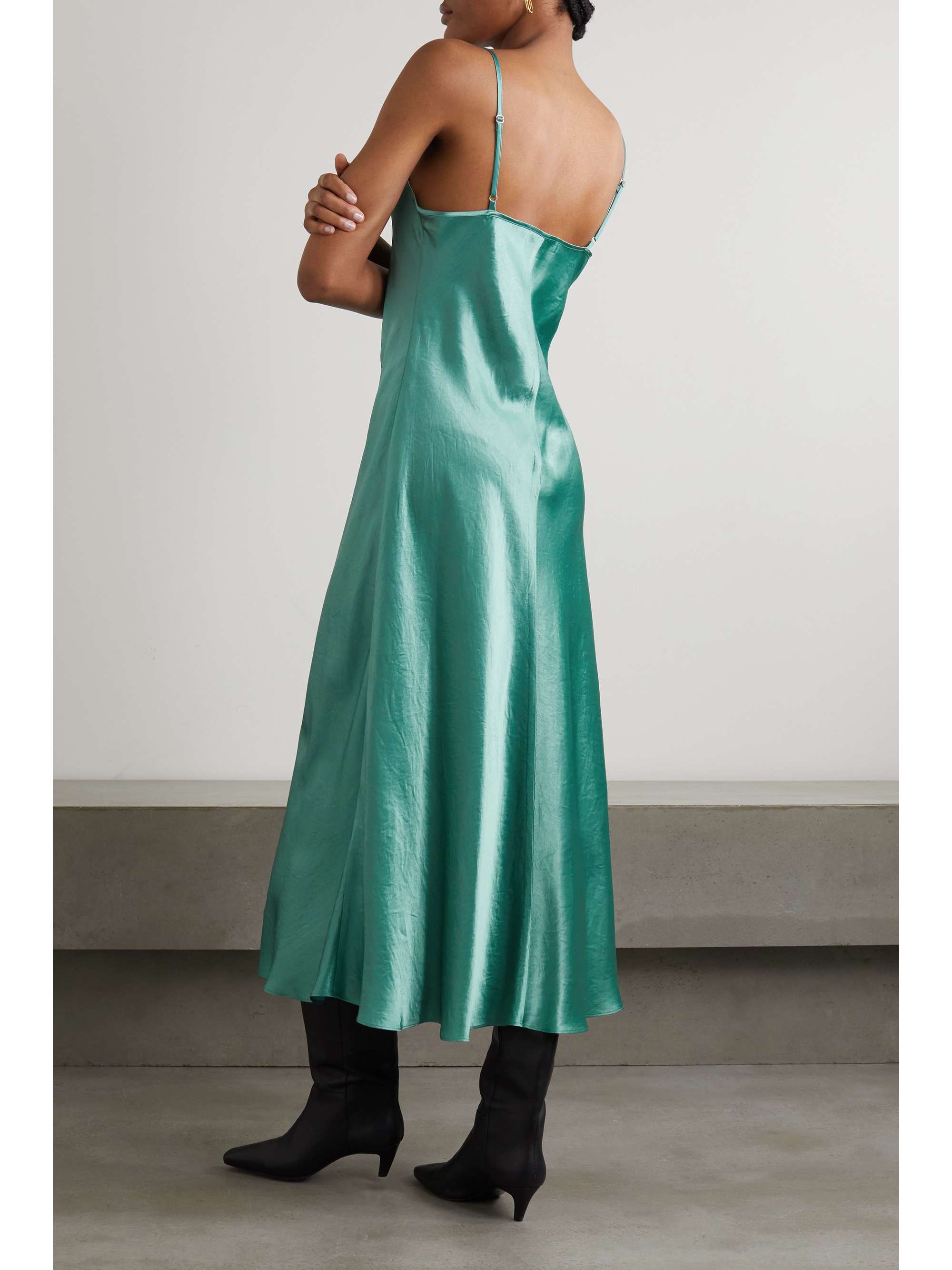 MAX MARA Leisure Onda satin midi dress