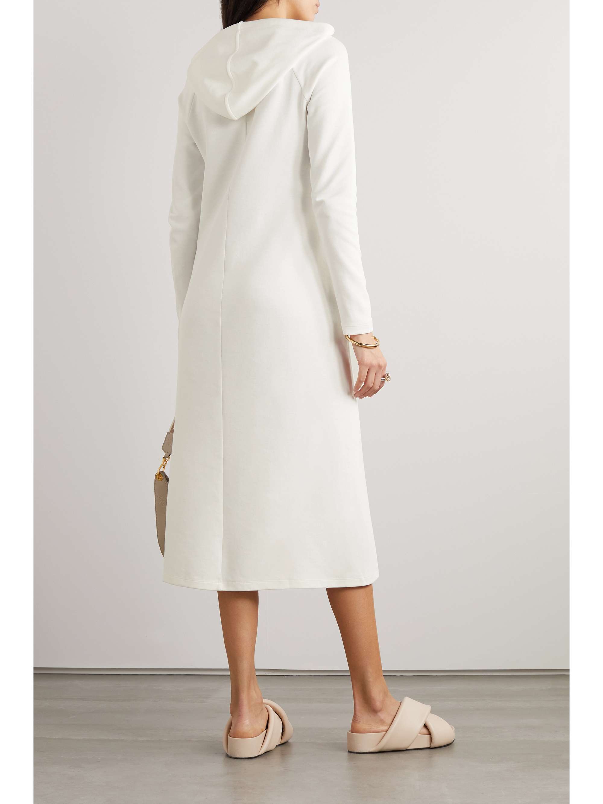 MAX MARA Leisure Veruska hooded cotton-blend jersey midi dress