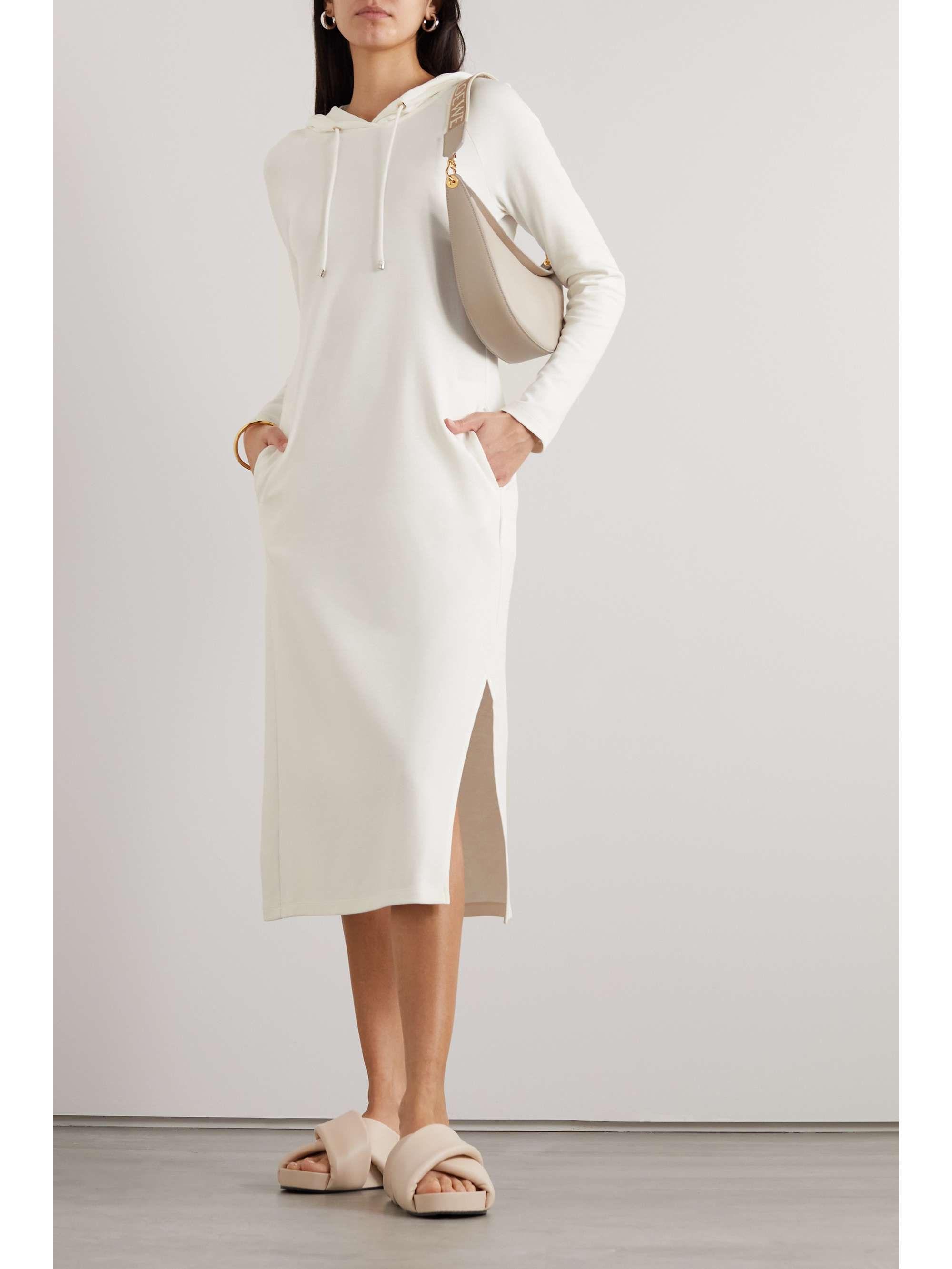 MAX MARA Leisure Veruska hooded cotton-blend jersey midi dress