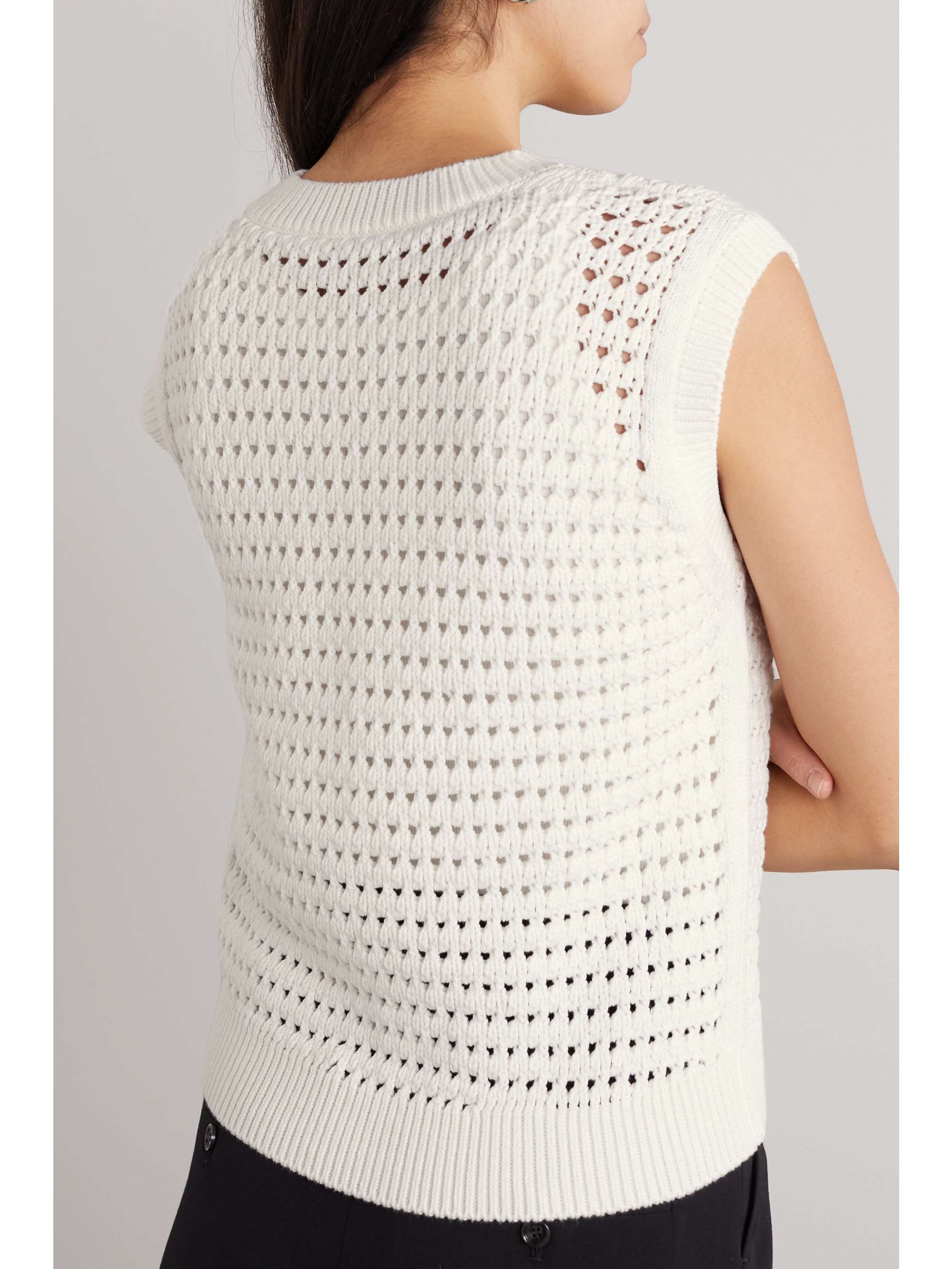 MAX MARA Leisure Palco crocheted cotton-blend sweater