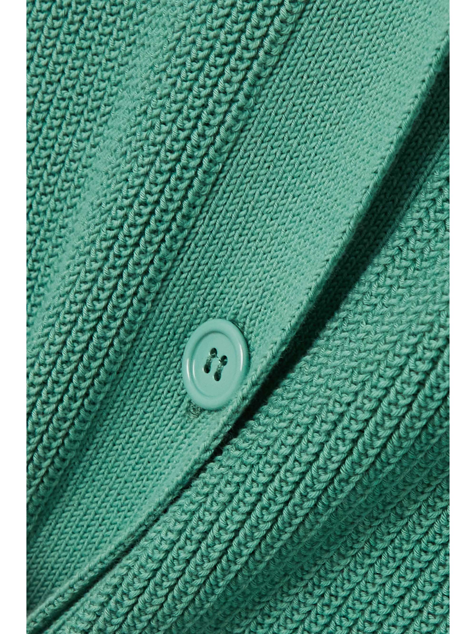 MAX MARA Leisure Arancio ribbed cotton-blend cardigan