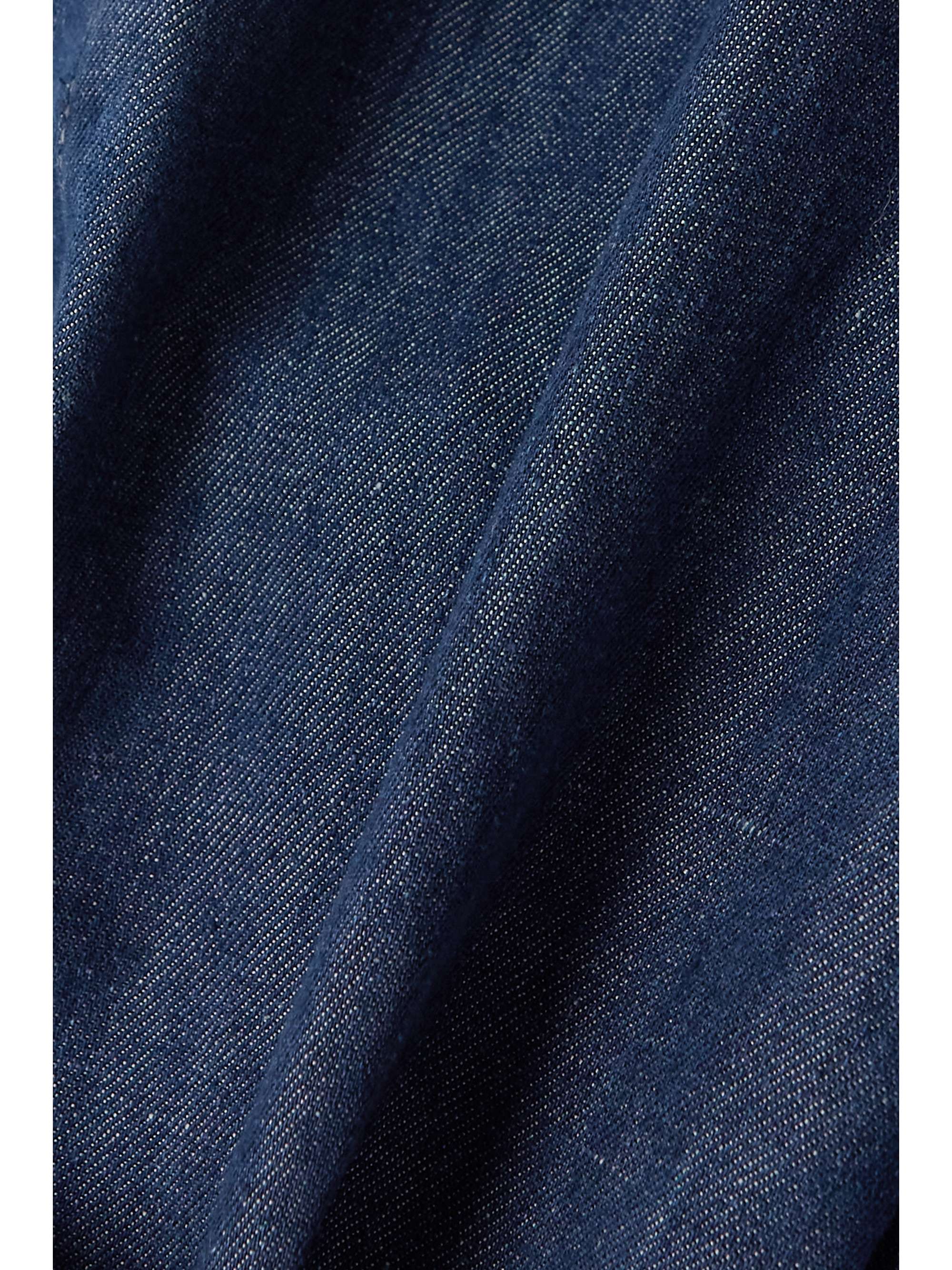 MAX MARA Leisure Pool cotton and linen-blend chambray tapered pants