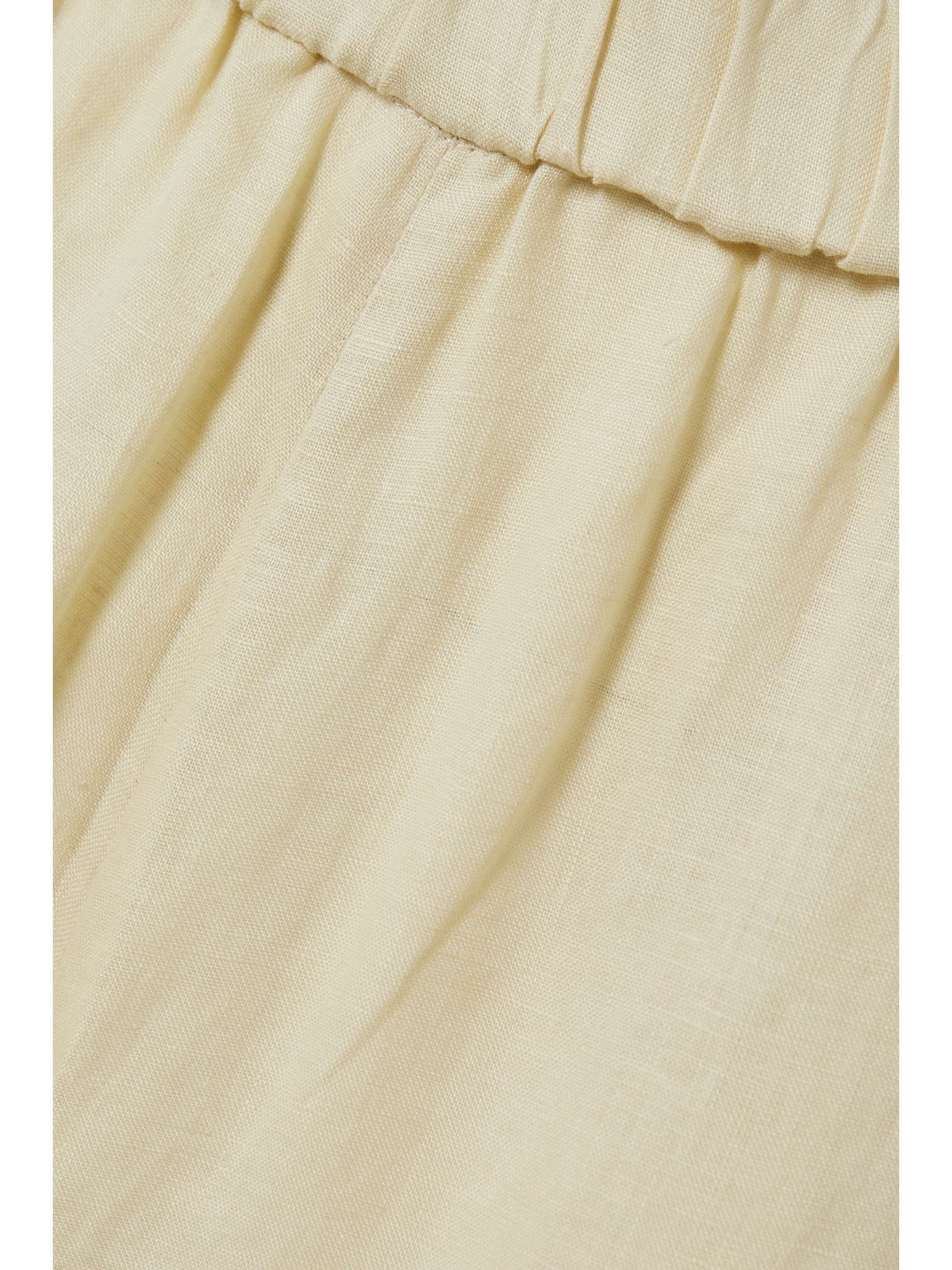 MAX MARA Leisure Edmond cropped linen wide-leg pants