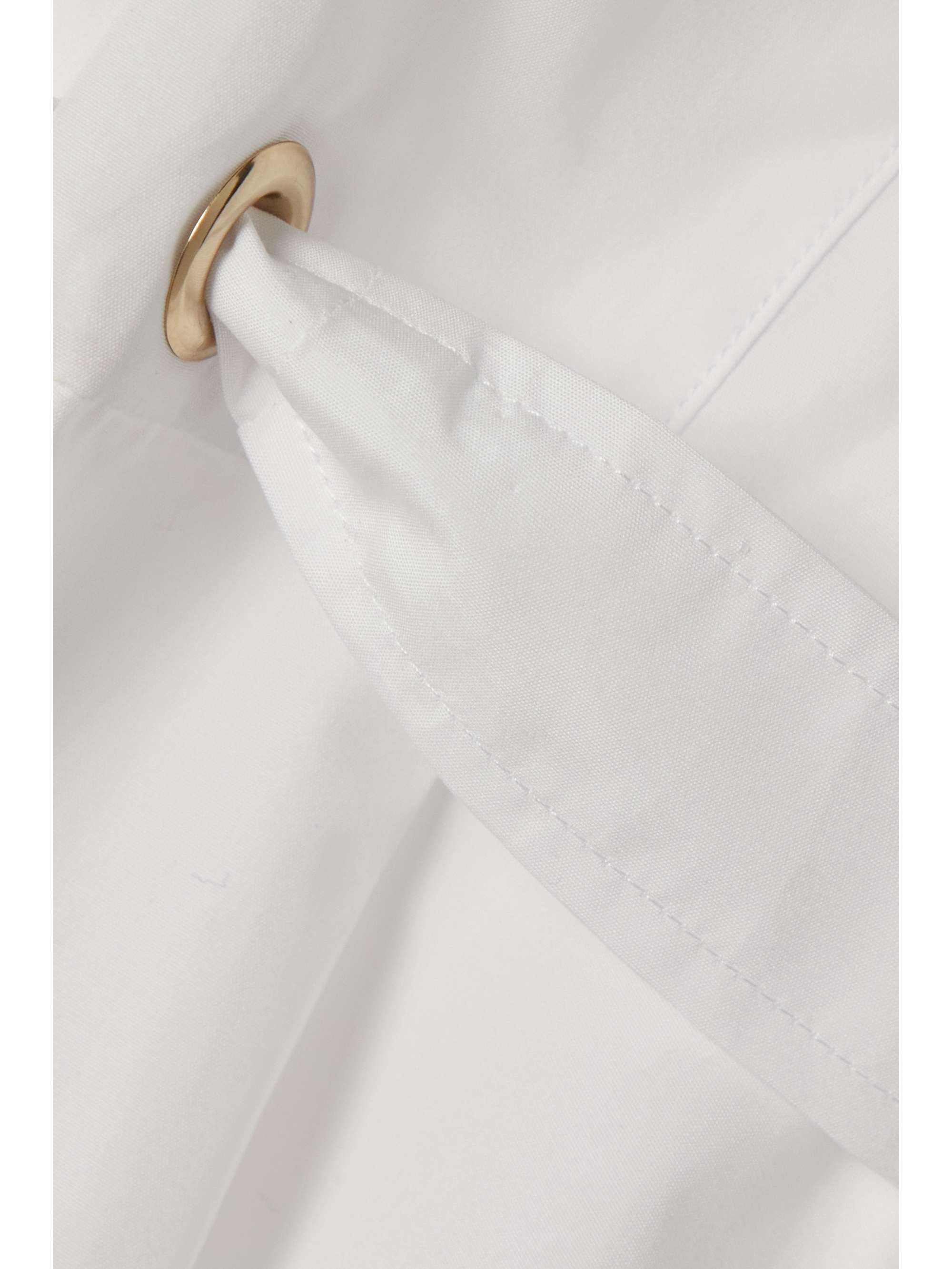 MAX MARA Cuneo belted cotton-poplin shirt