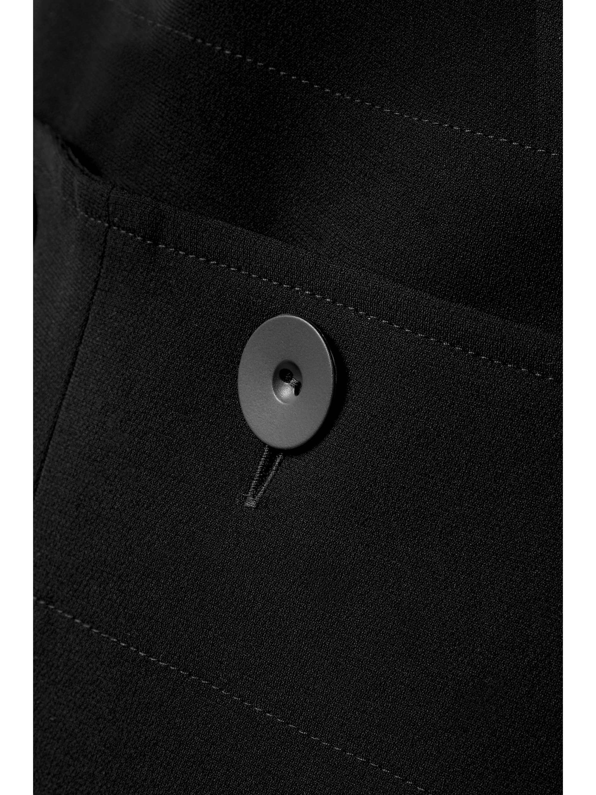 MAX MARA Tabarin button-embellished open-back cady jumpsuit