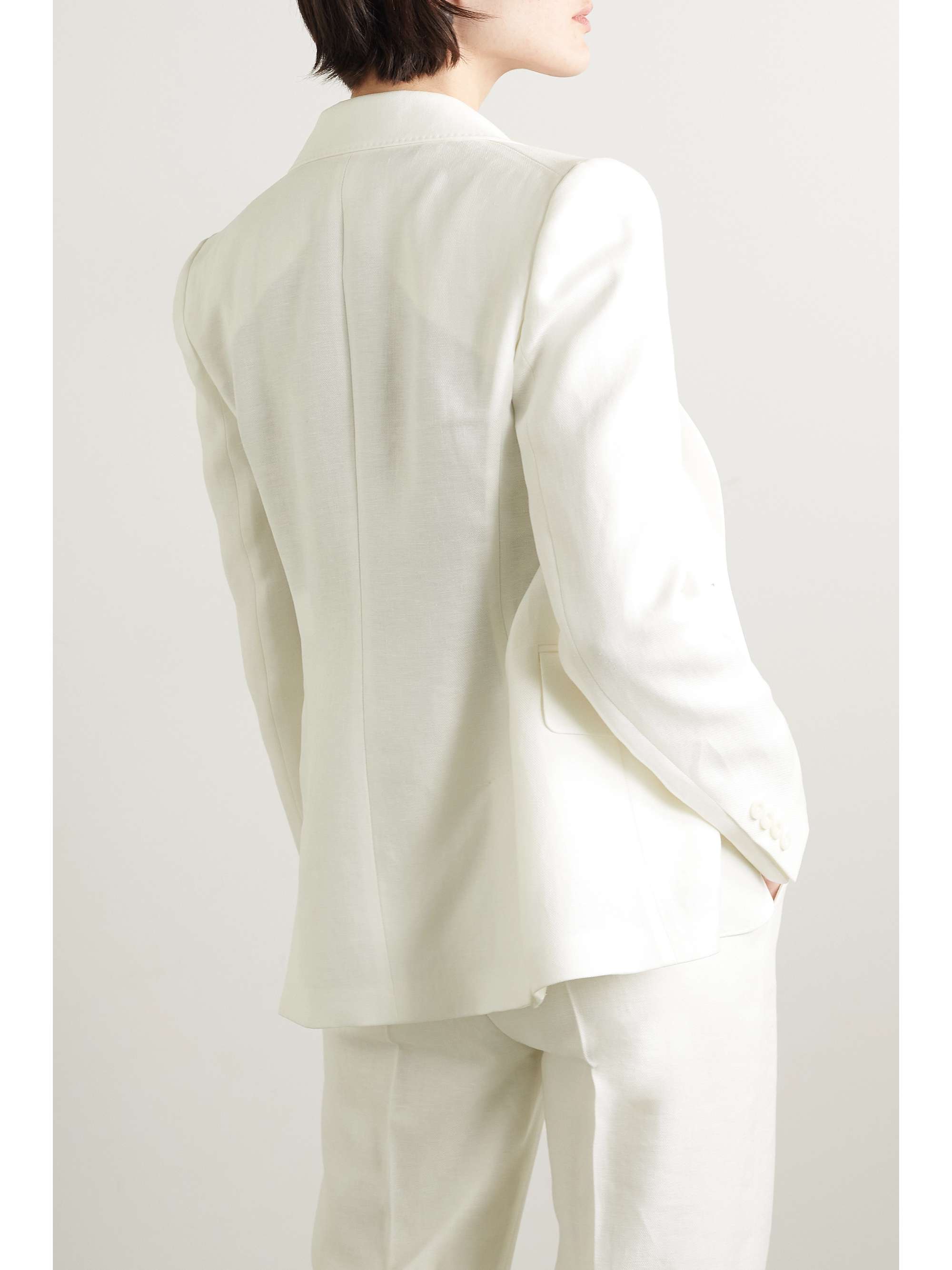 MAX MARA Linen-twill blazer