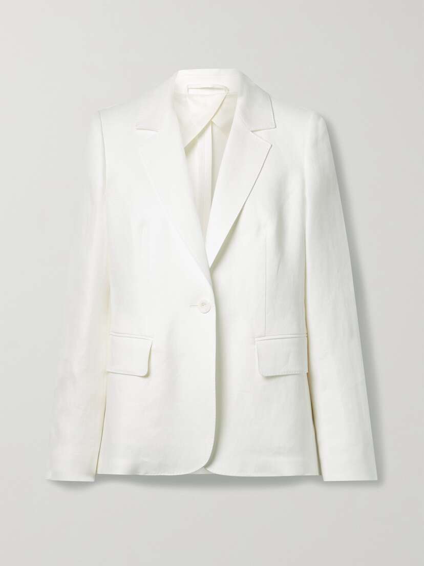 Max Mara Linen-twill Blazer - UK 18