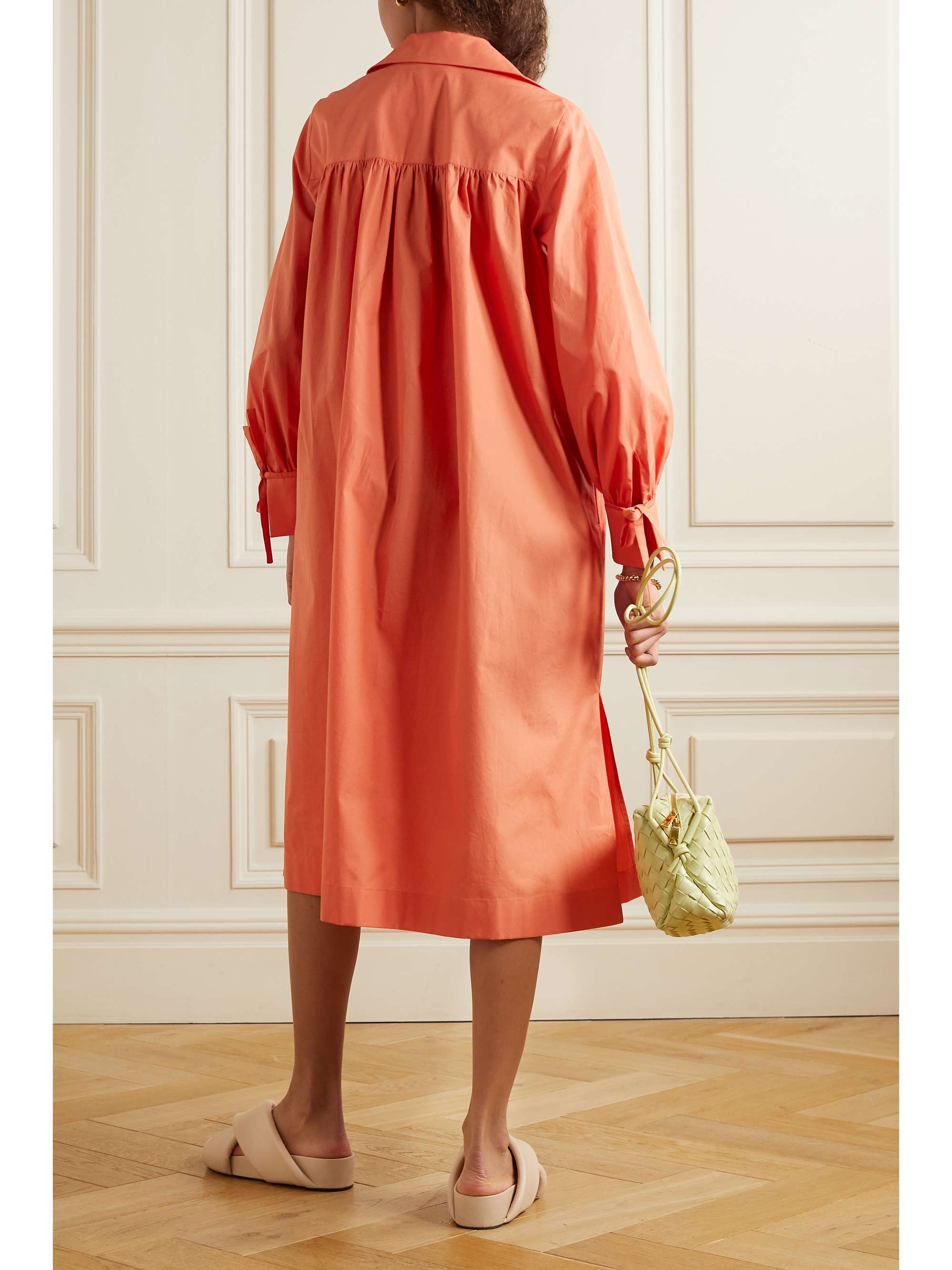 MAX MARA Nupar cotton-poplin midi dress