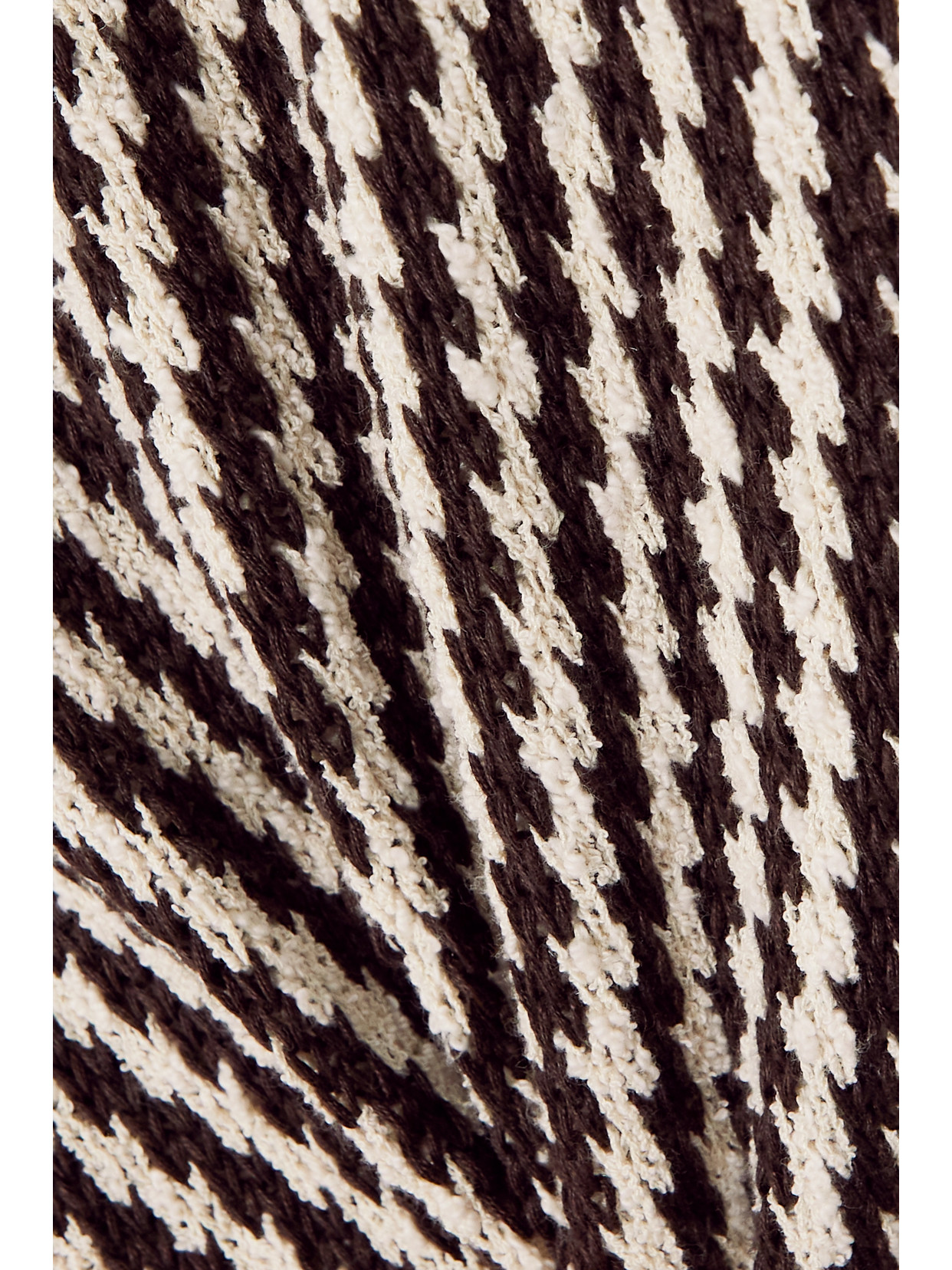 Max Mara Eiffel Striped Linen, Cotton And Silk-blend Tunic In Brown