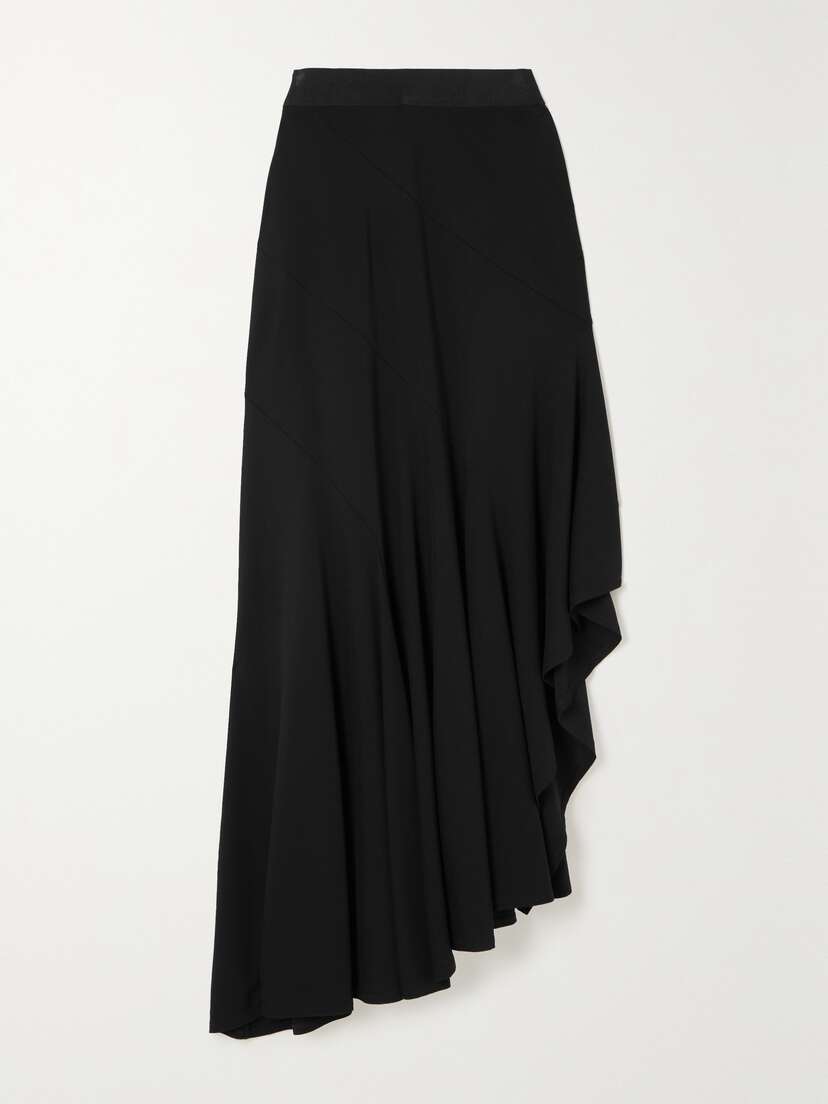 Max Mara Estella Asymmetric Stretch-jersey Maxi Skirt