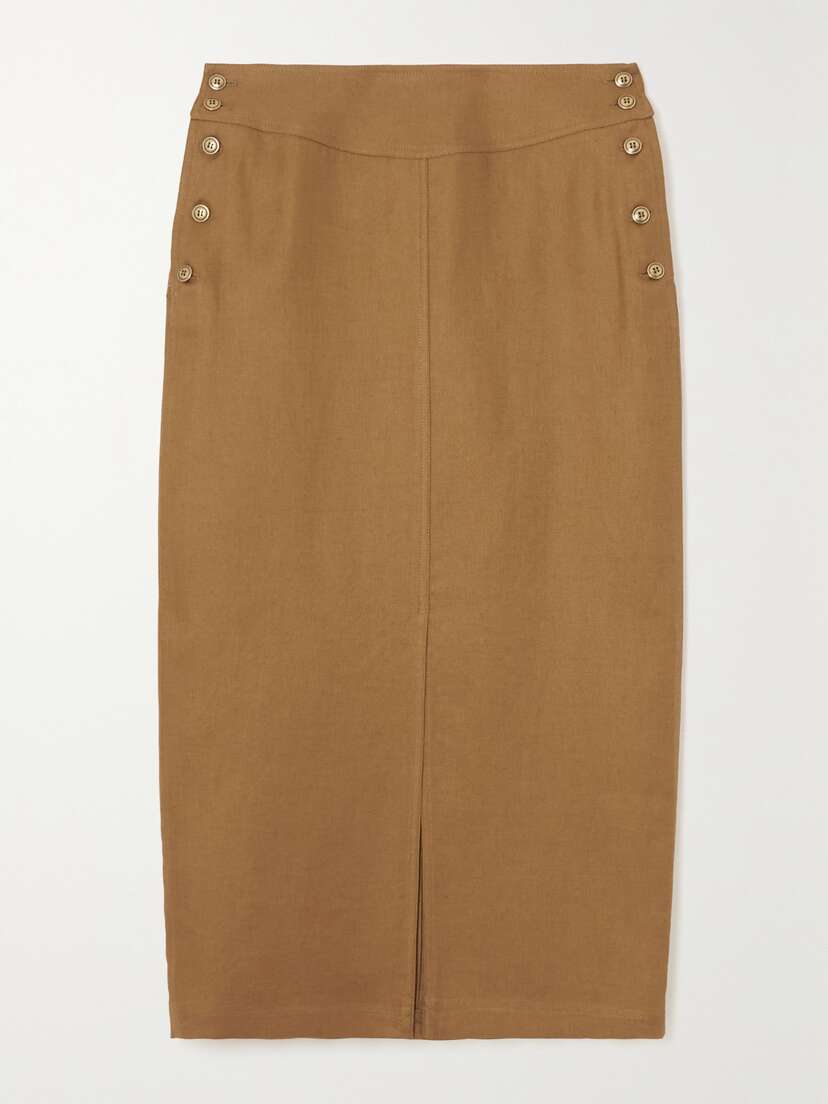Max Mara Linen Midi Skirt